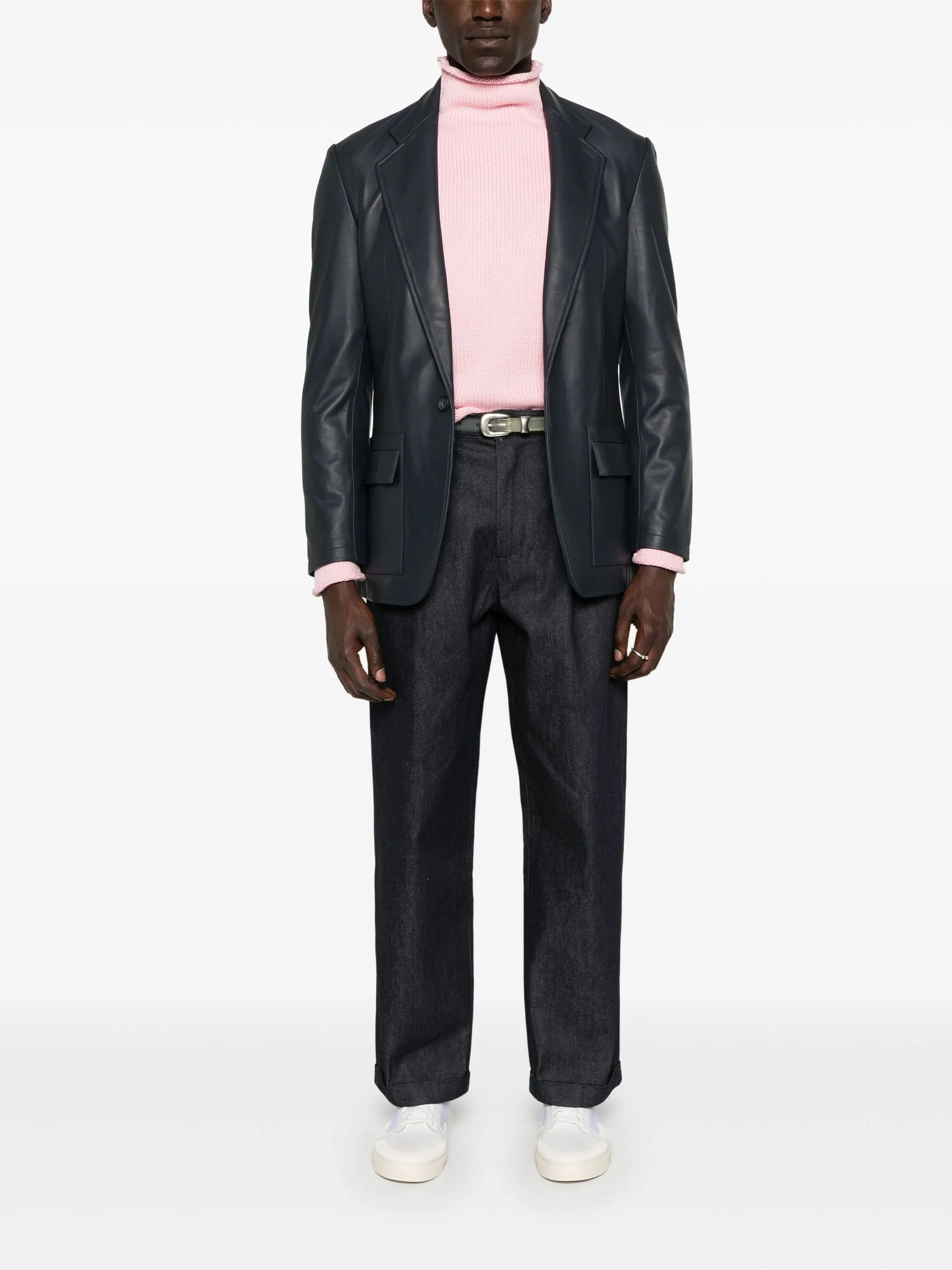 leather blazer