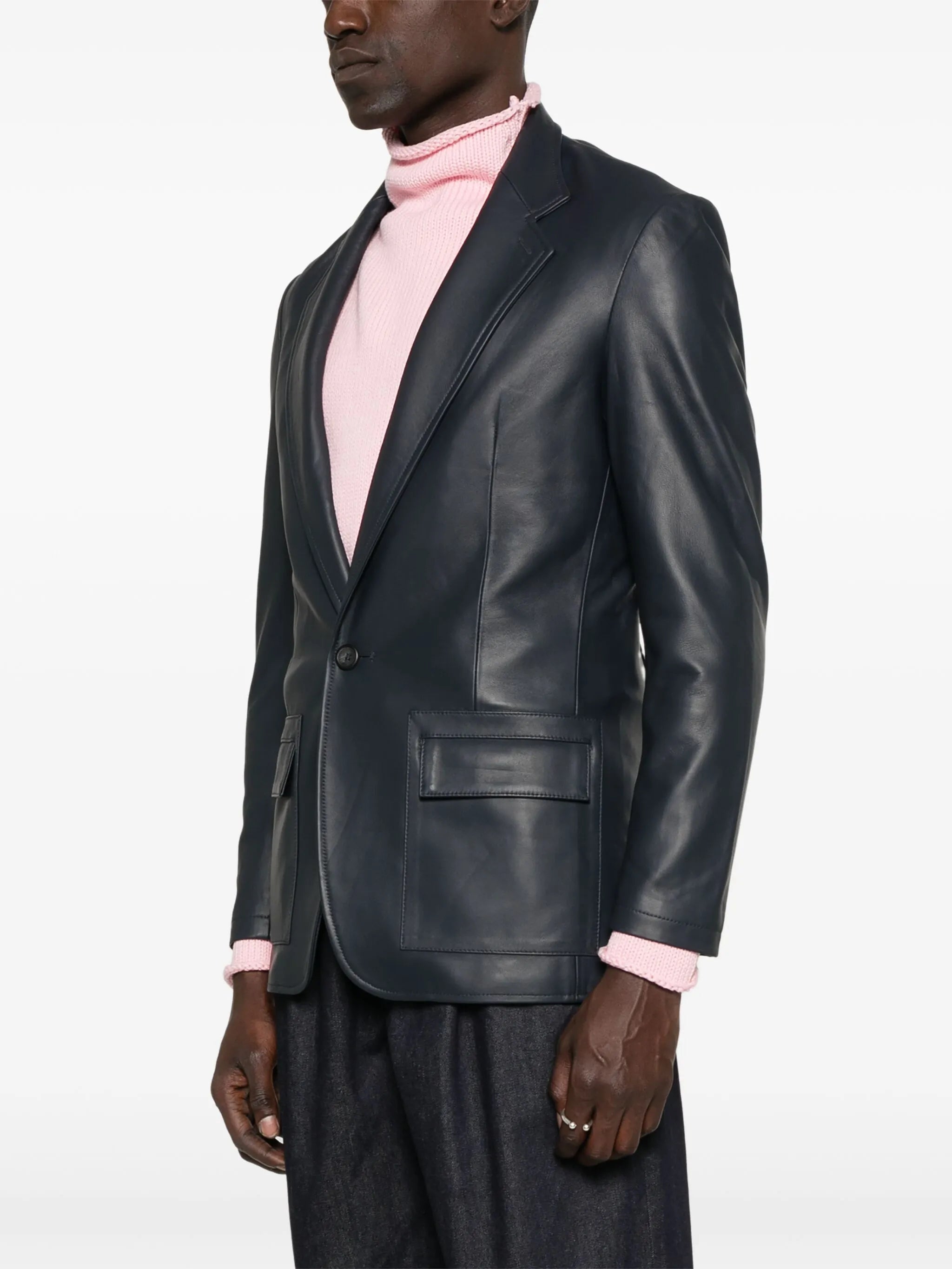 leather blazer