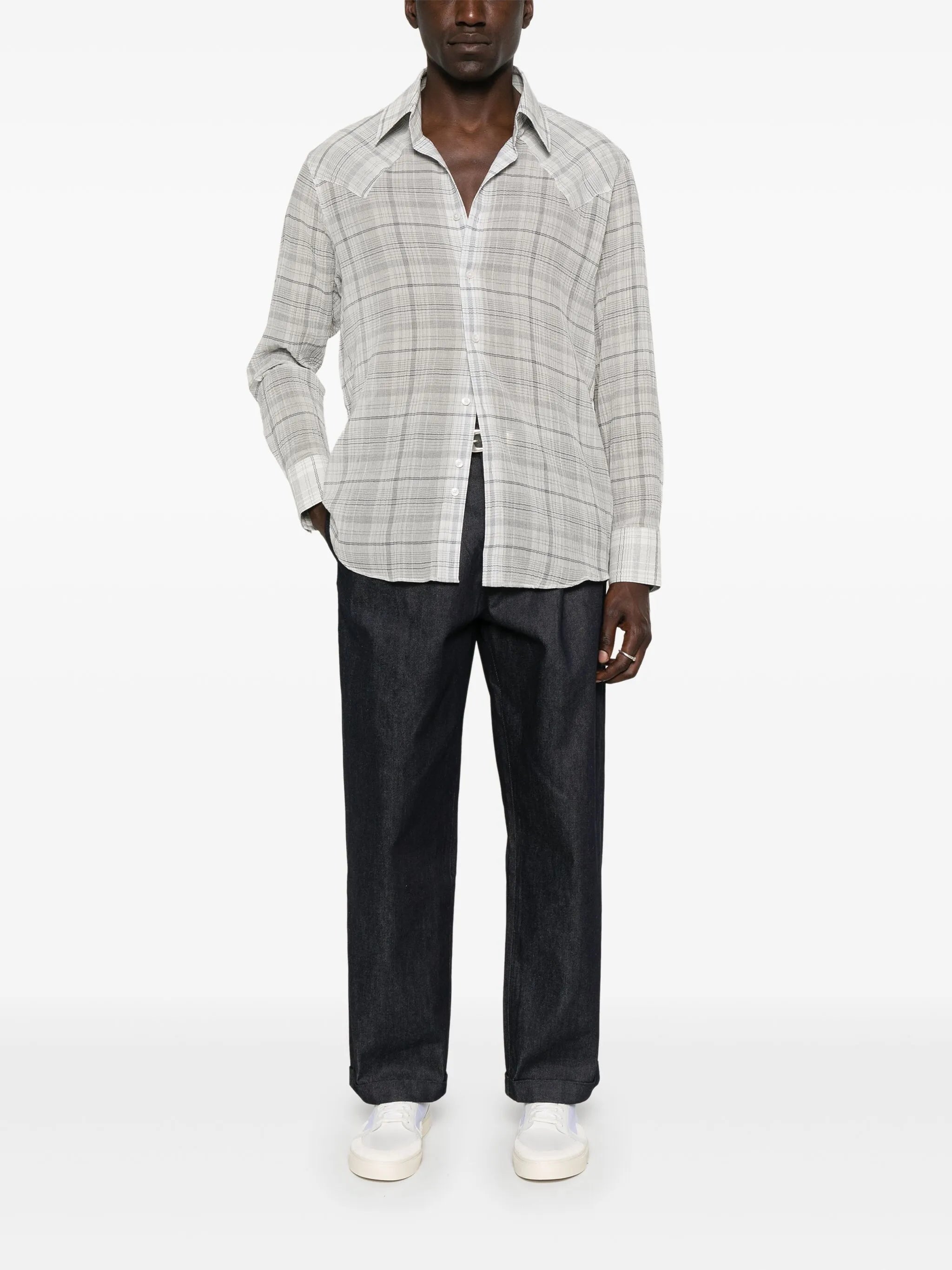 checked shirt