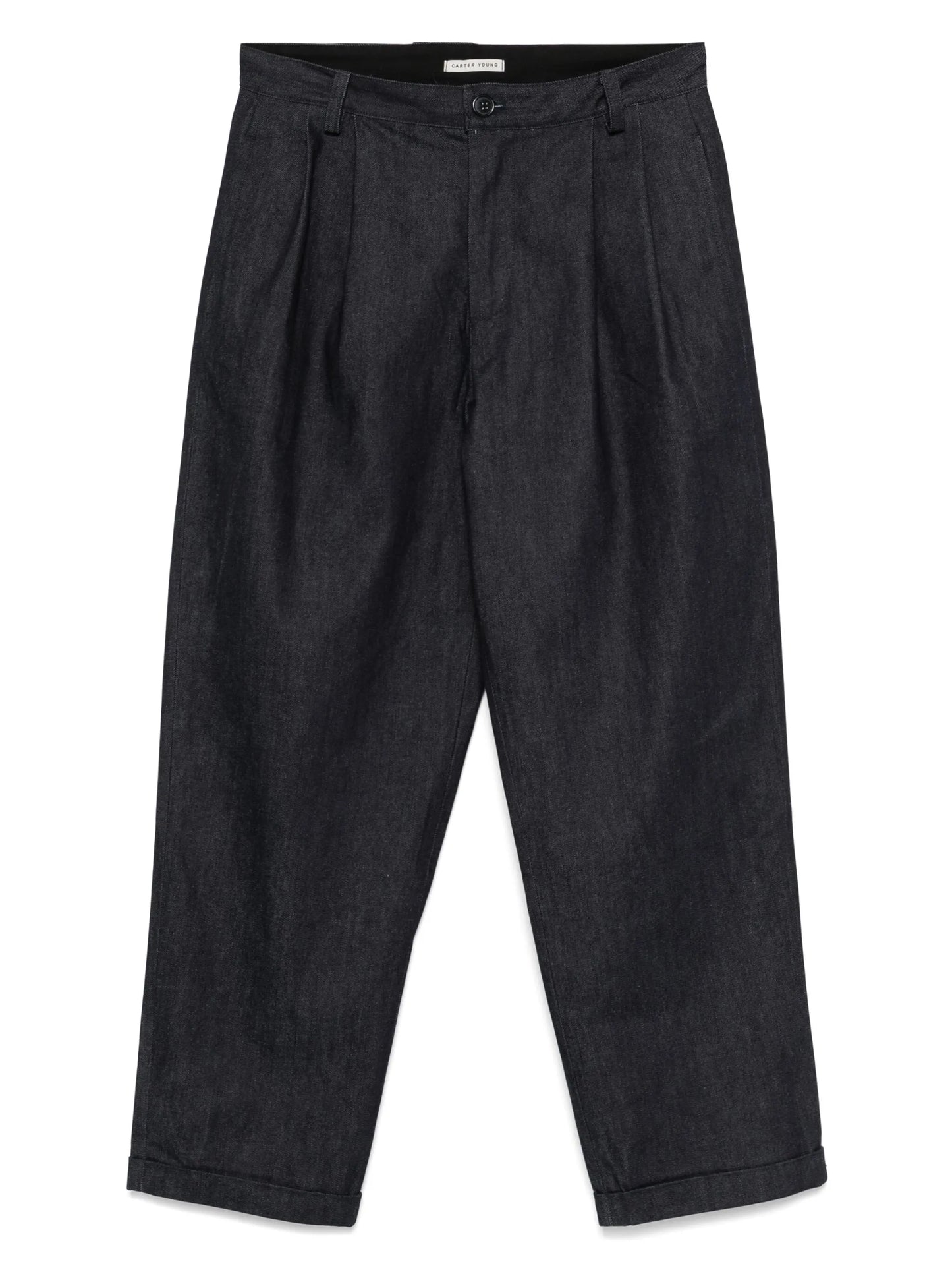 pleat-detail jeans