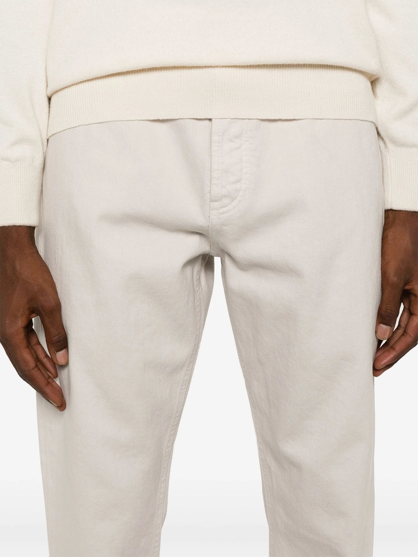 logo-embroidered jeans