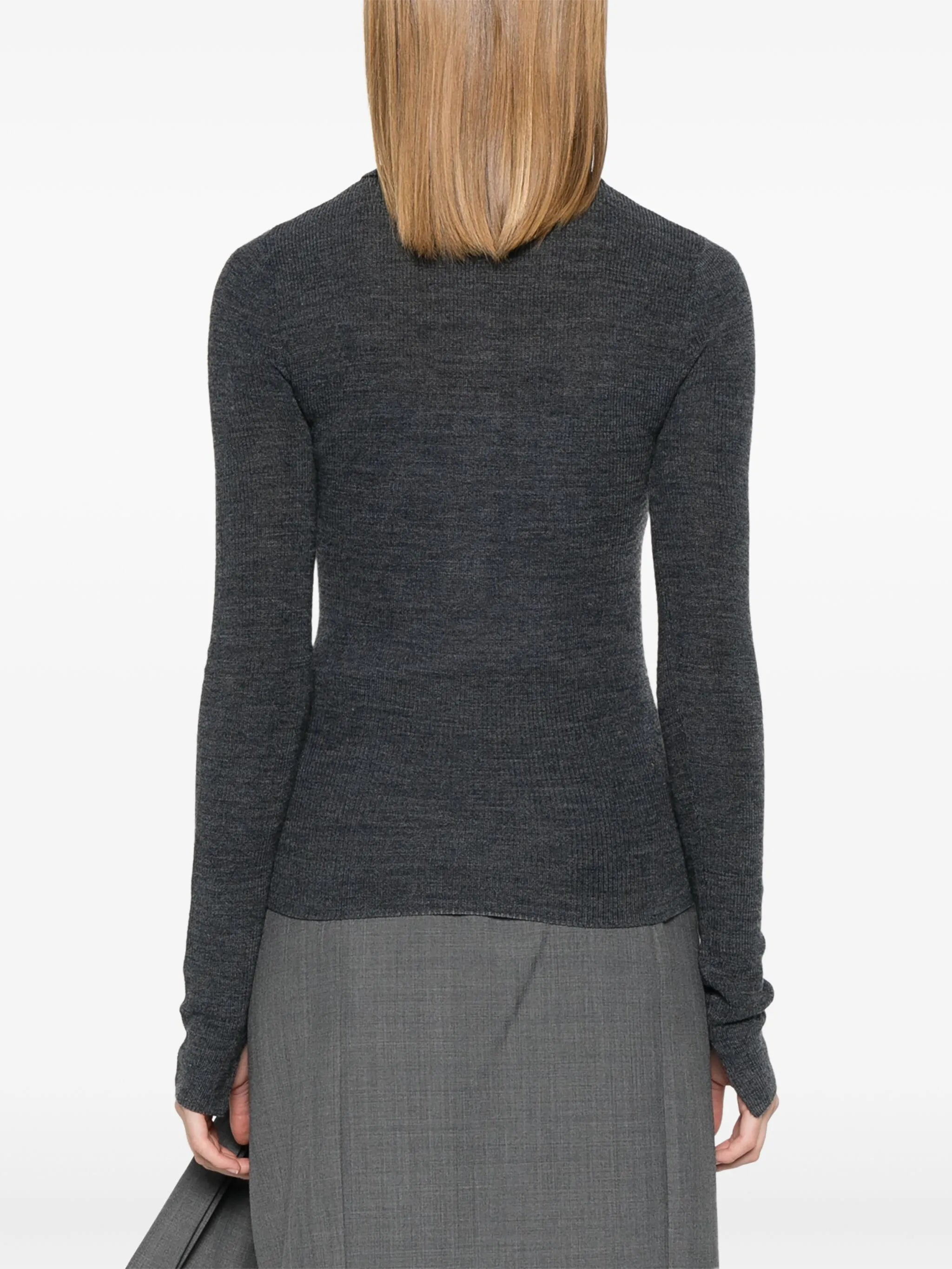 knitted polo top
