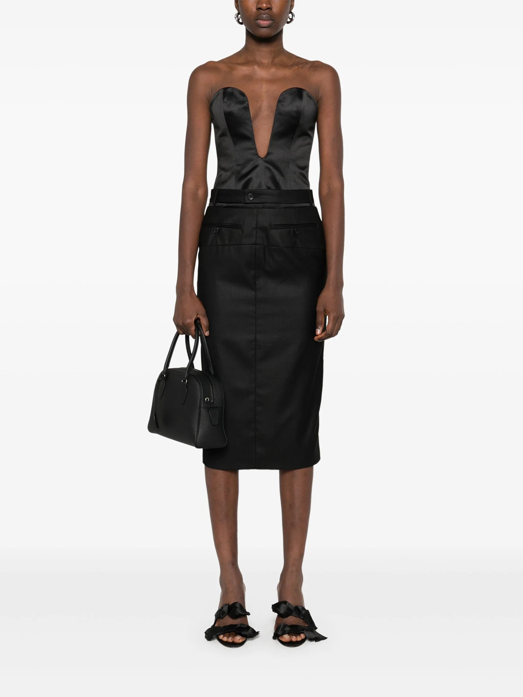 X Gieves & Hawkes Onassis corset top