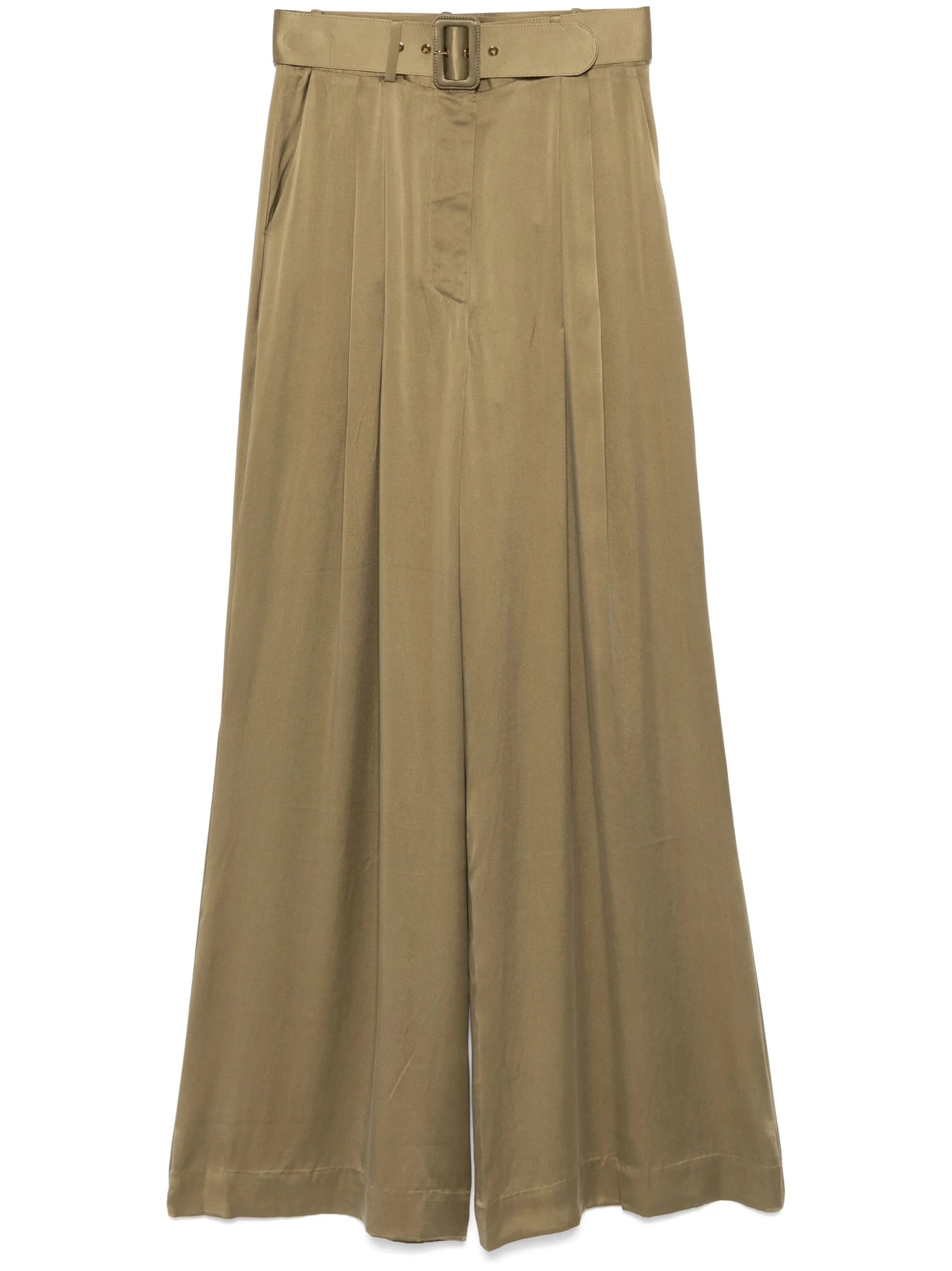 silk wide-leg trousers