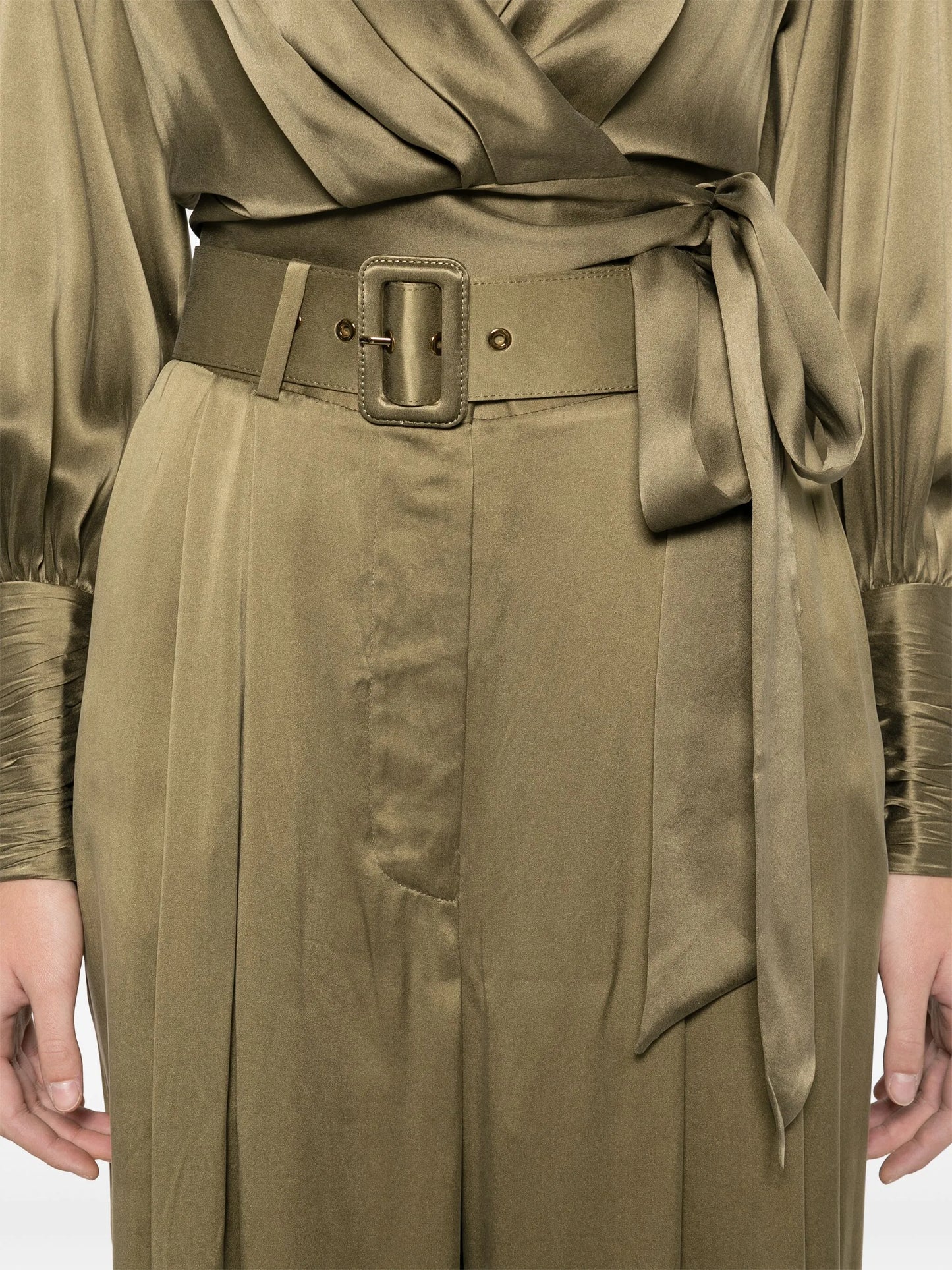silk wide-leg trousers