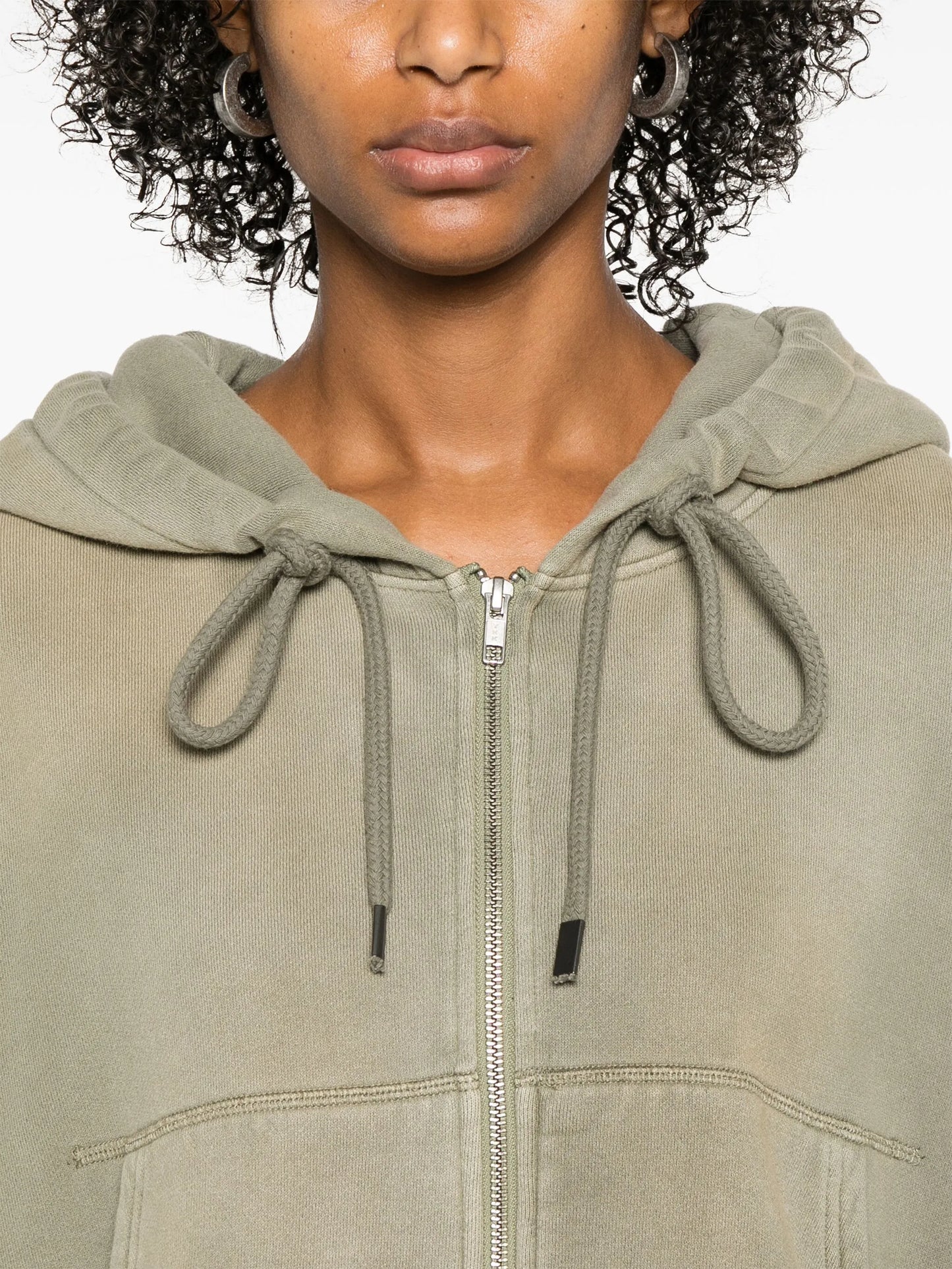 balloon cropped hoodie