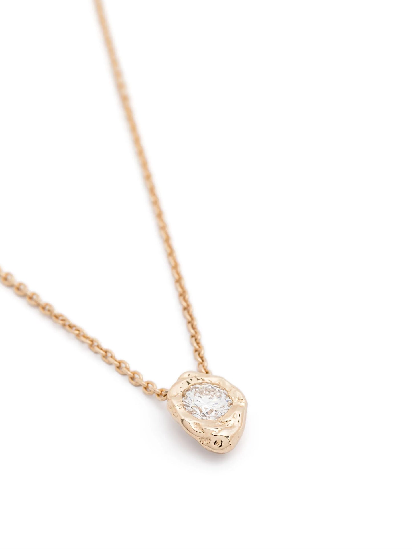 14CT yellow gold Alfa diamond necklace