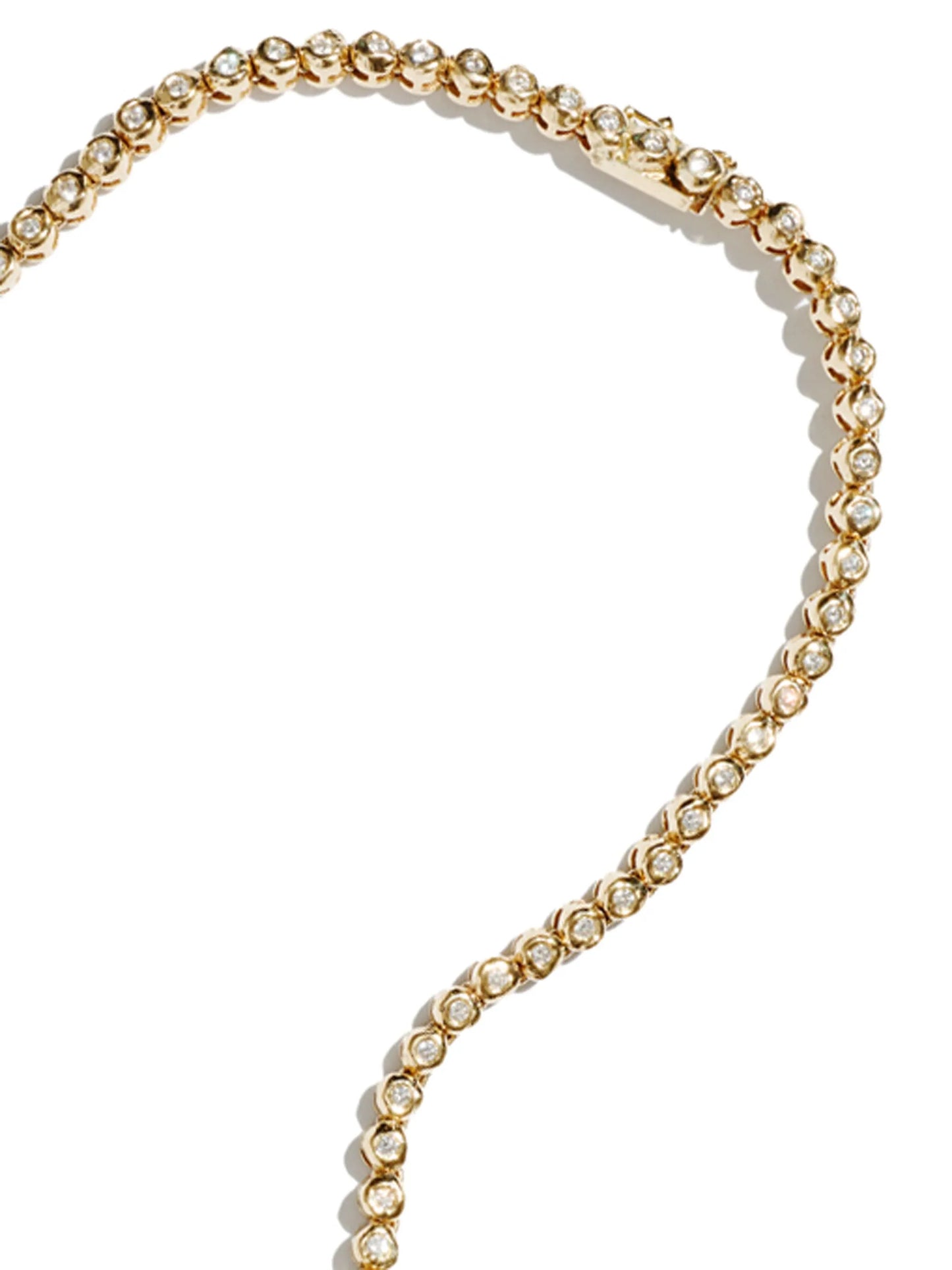 14K yellow gold Alfa diamond necklace