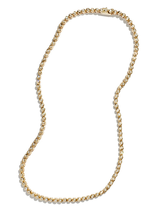 14K yellow gold Alfa diamond necklace