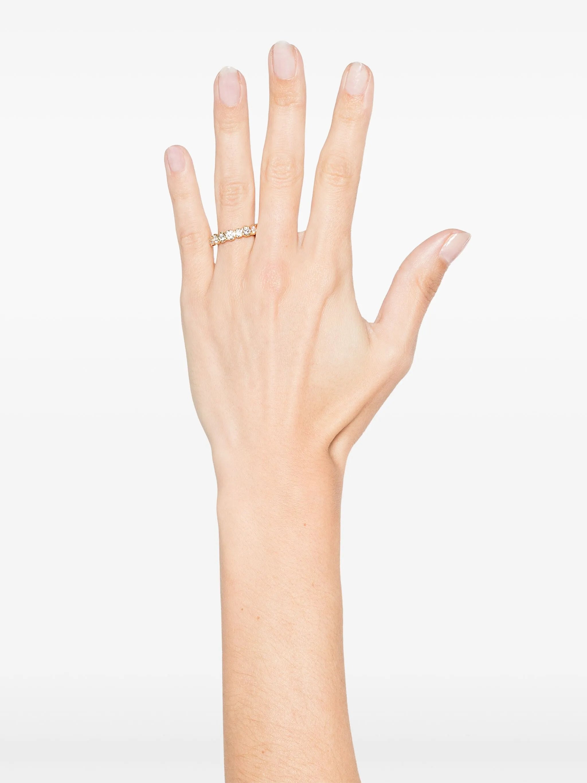 14K yellow gold medium Alfa diamond ring
