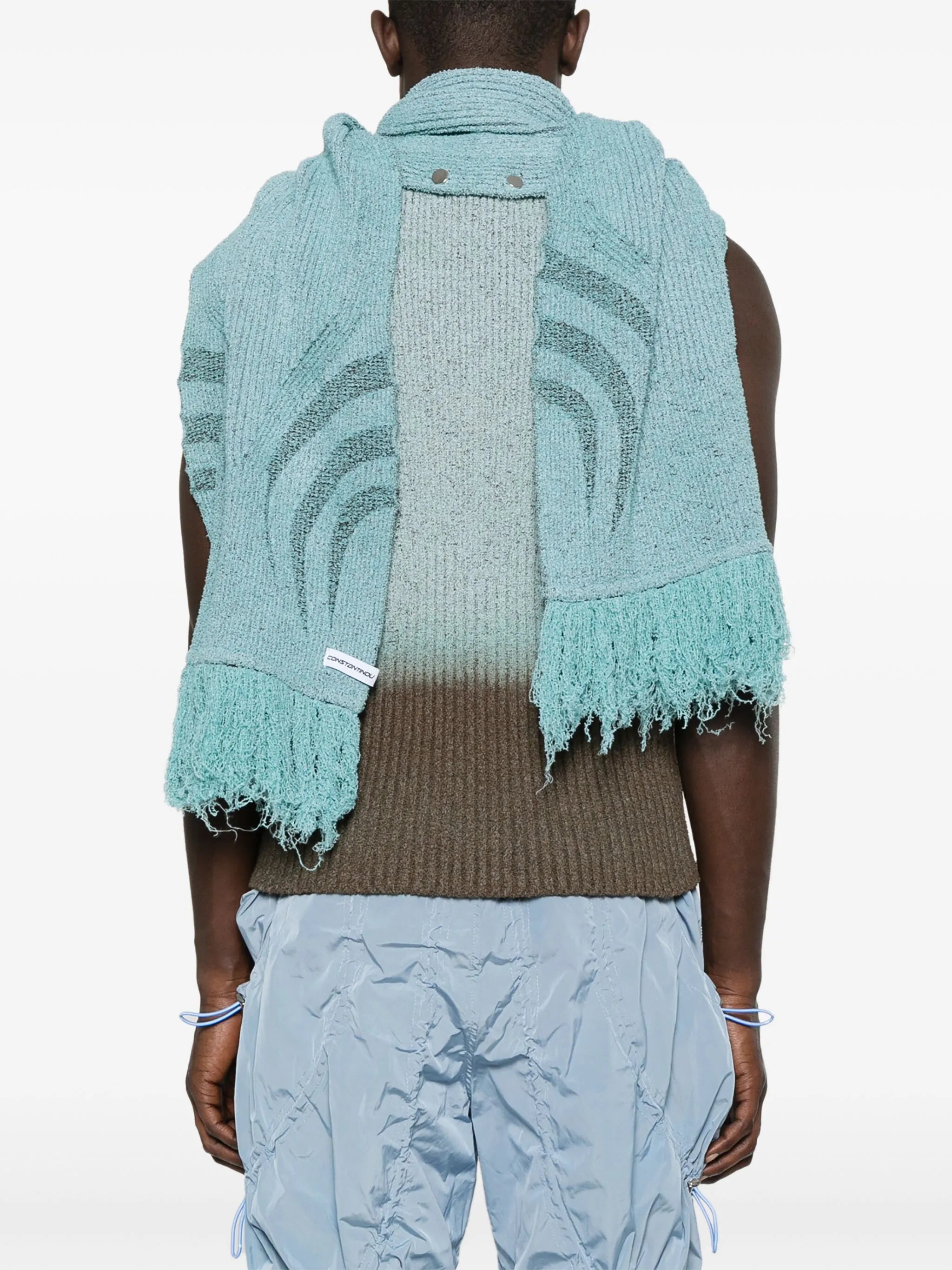 knitted top and scarf set