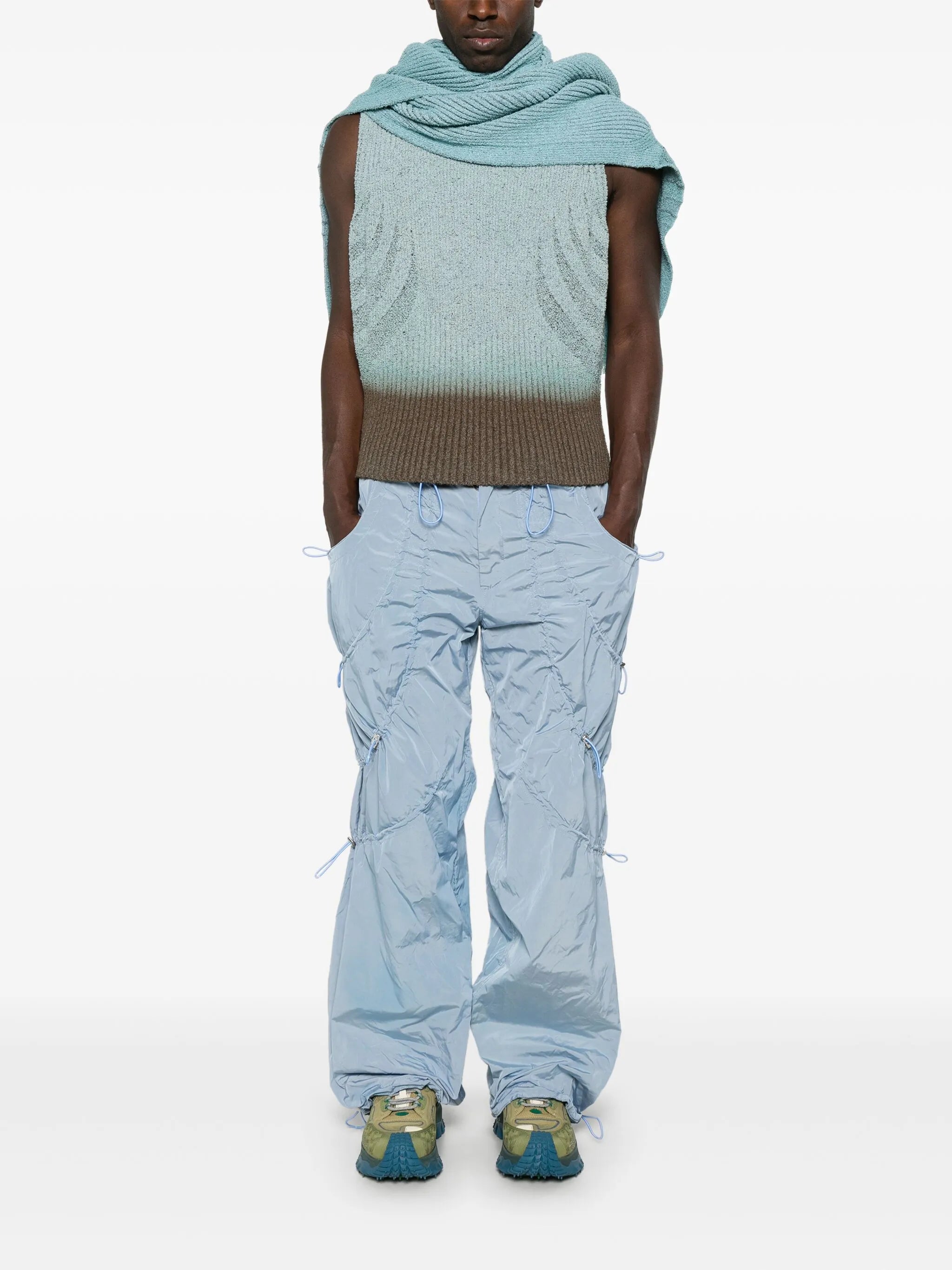 knitted top and scarf set