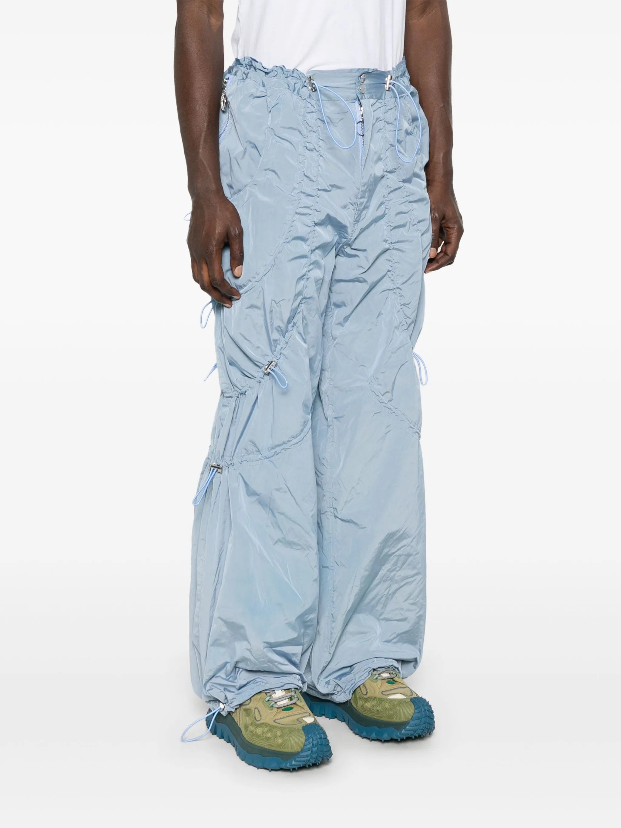 drawstring-detail trousers