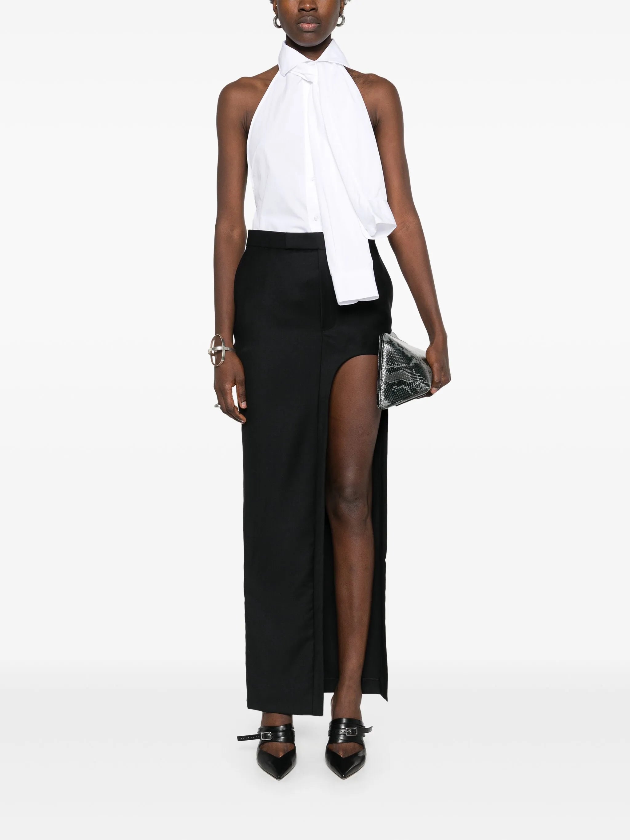 x Gieves & Hawkes Copeland midi skirt