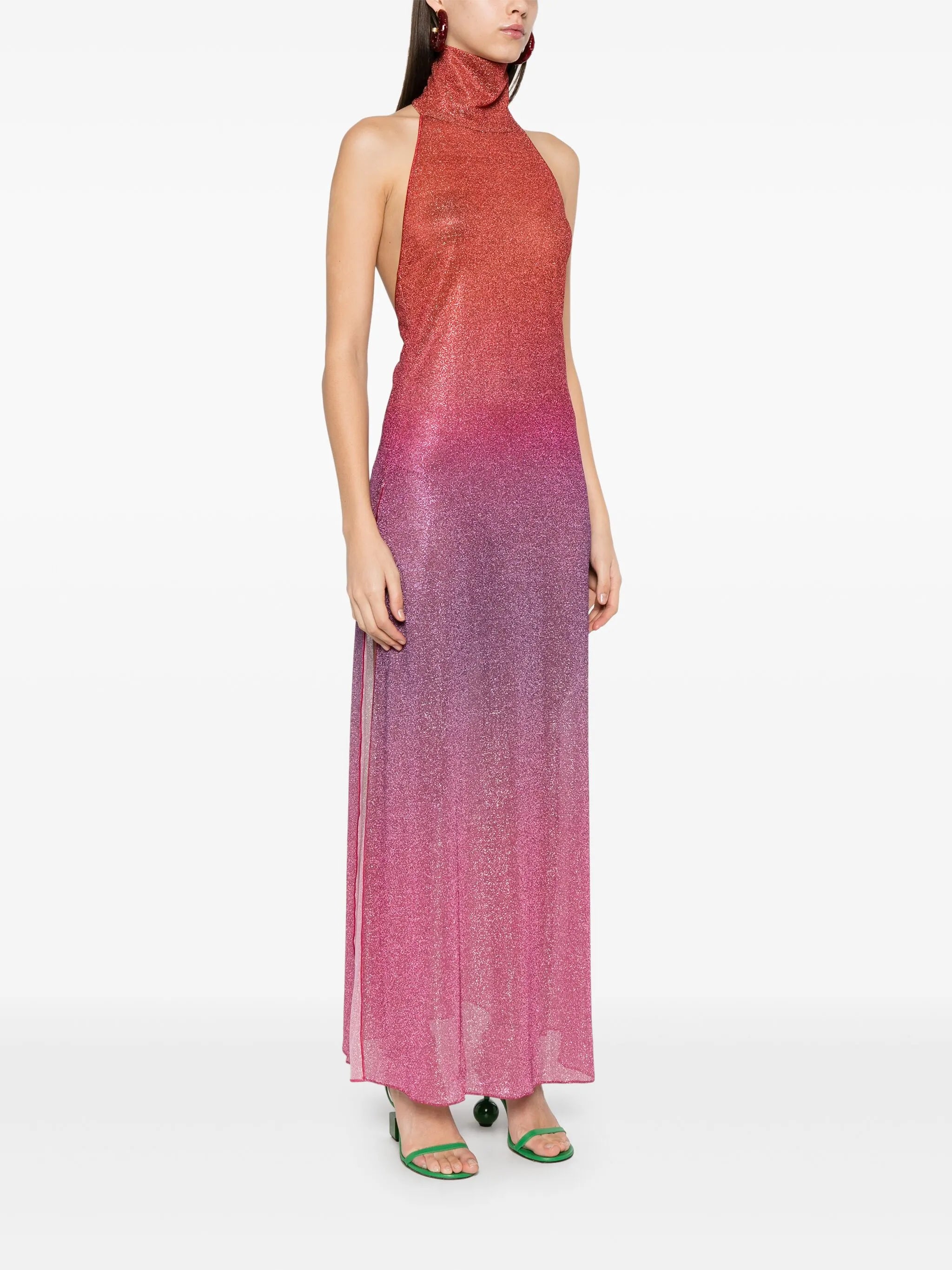 lurex midi dress
