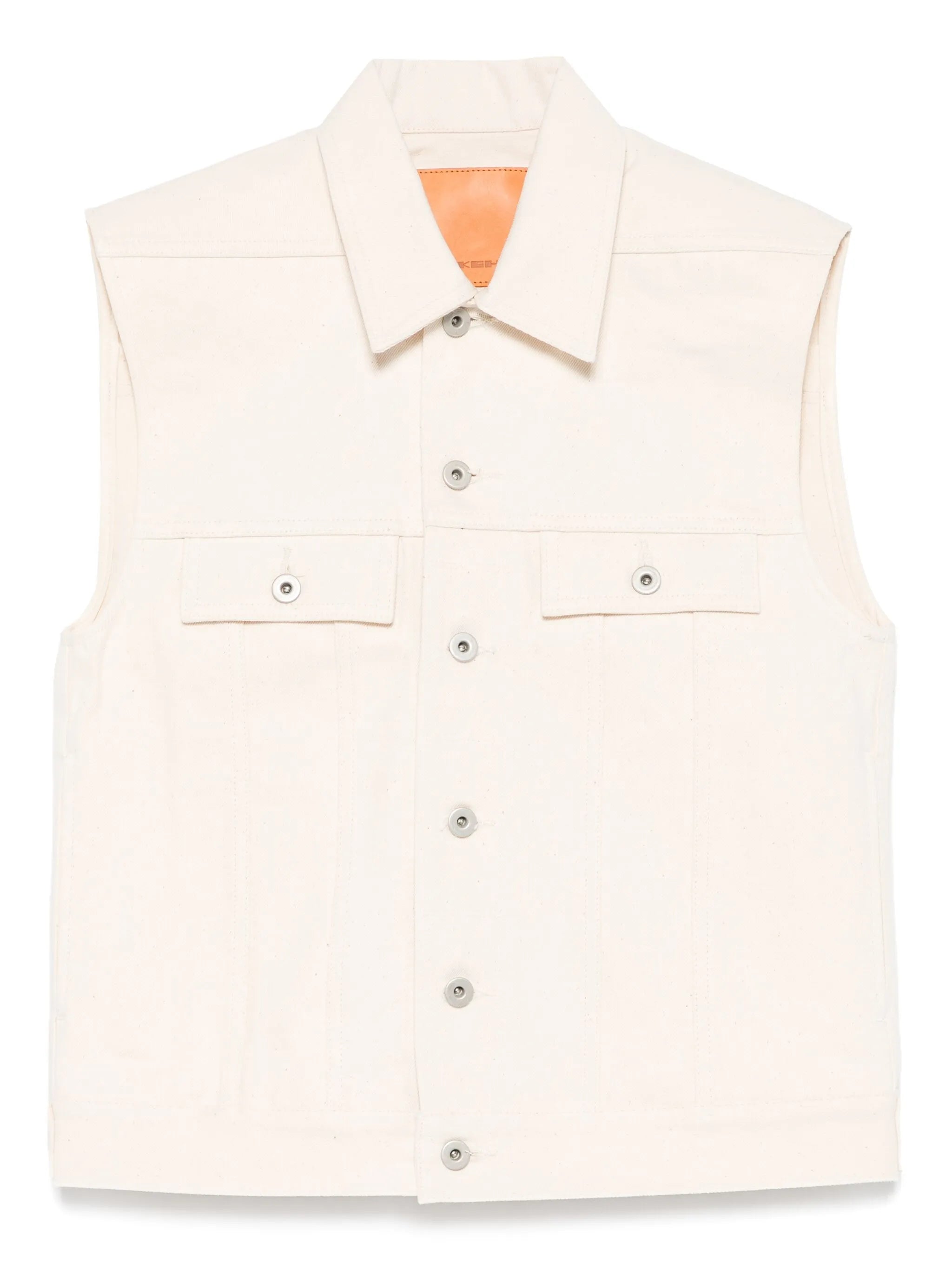 sleeveless trucker jacket