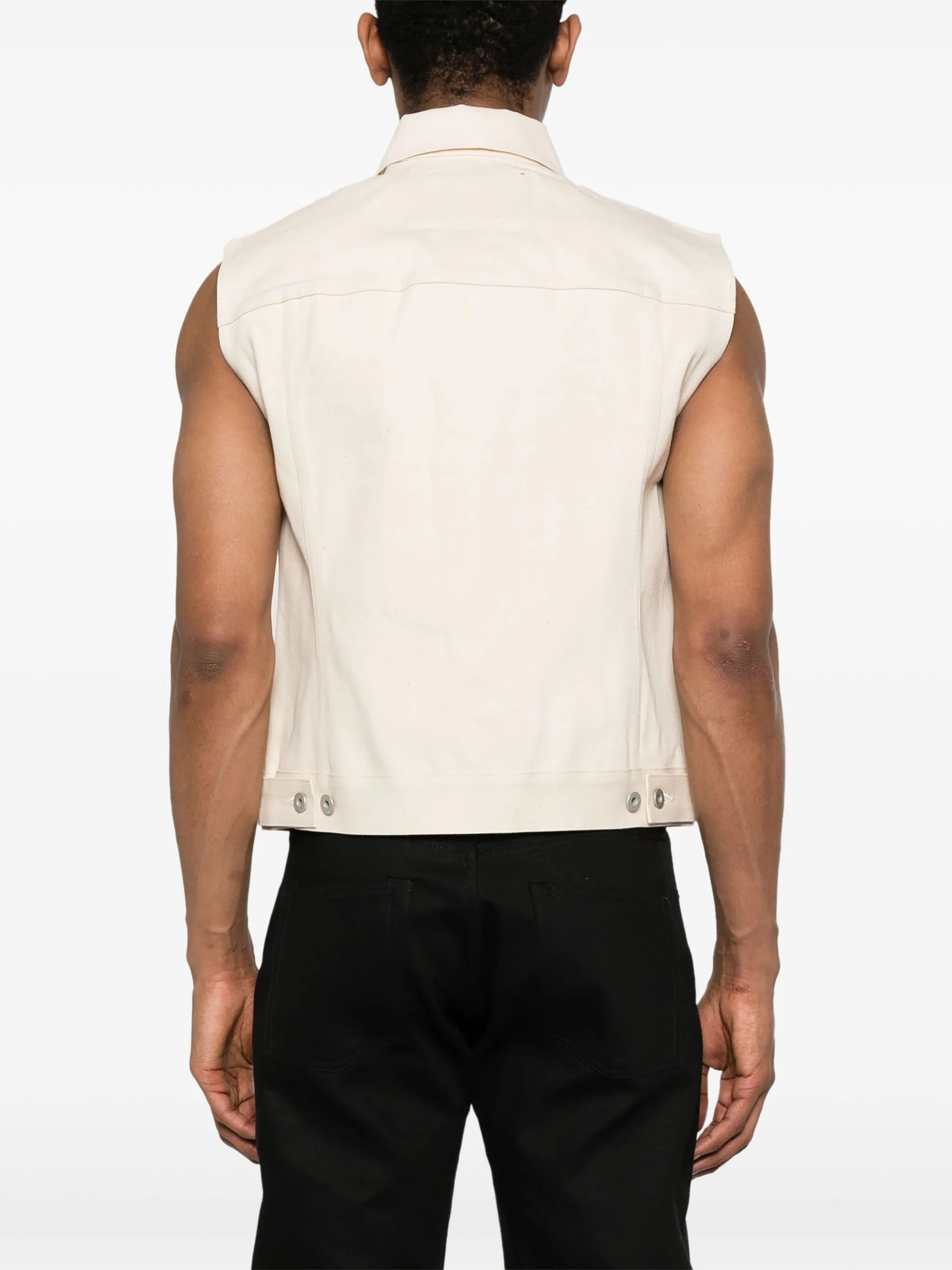 sleeveless trucker jacket