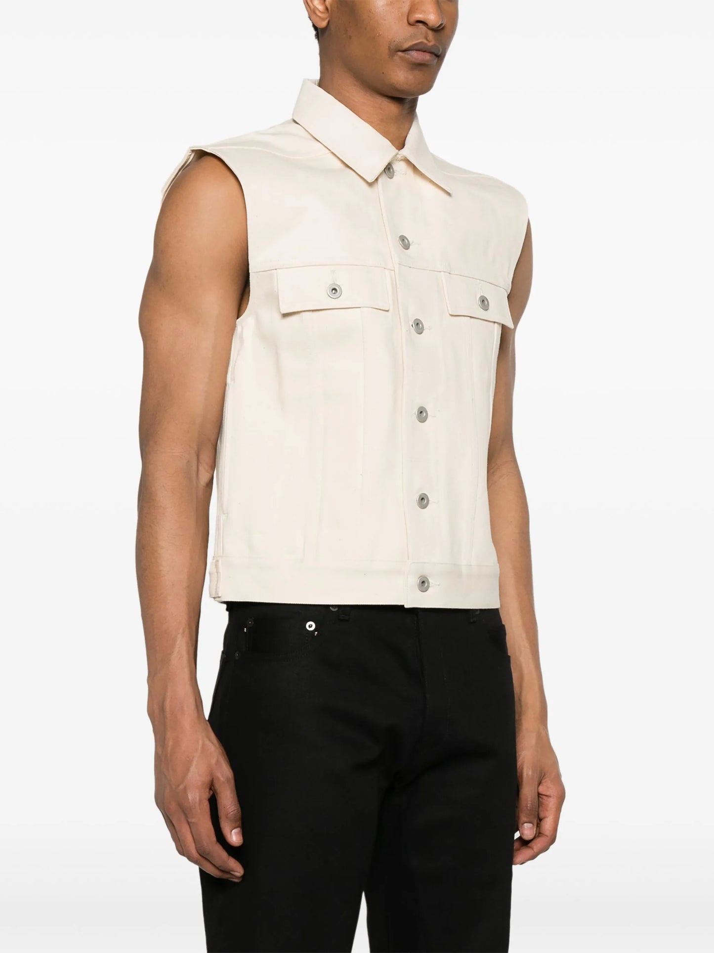sleeveless trucker jacket