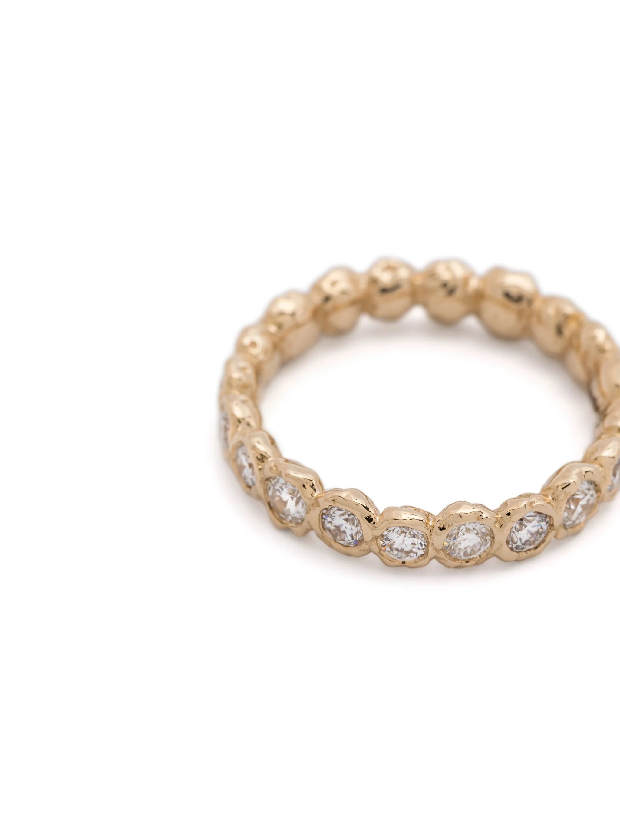 14K yellow gold Alfa diamond ring