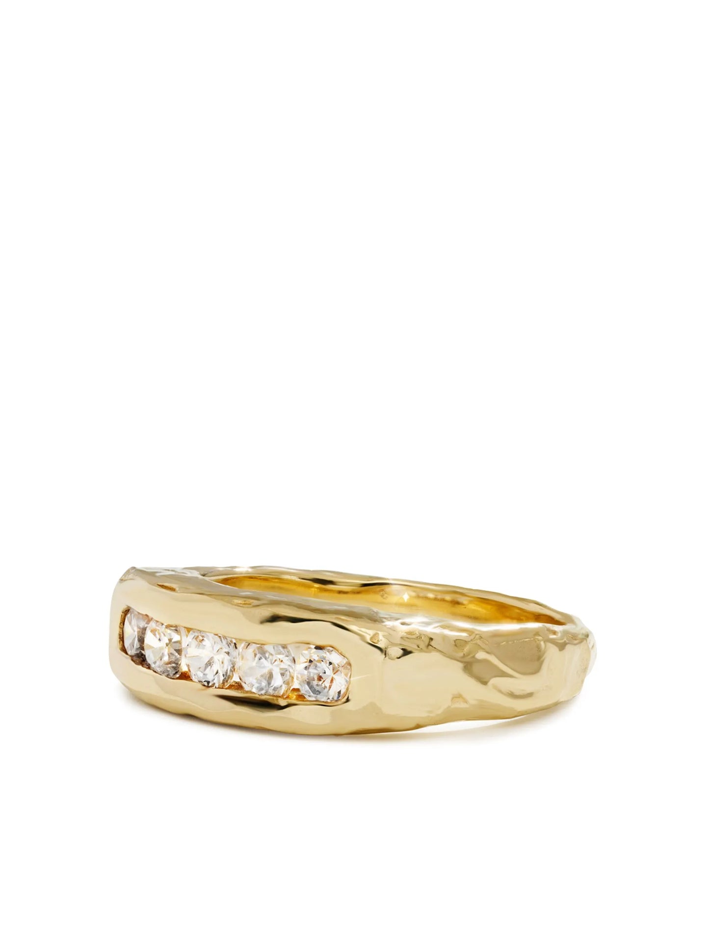 14K yellow gold Evoke diamond ring
