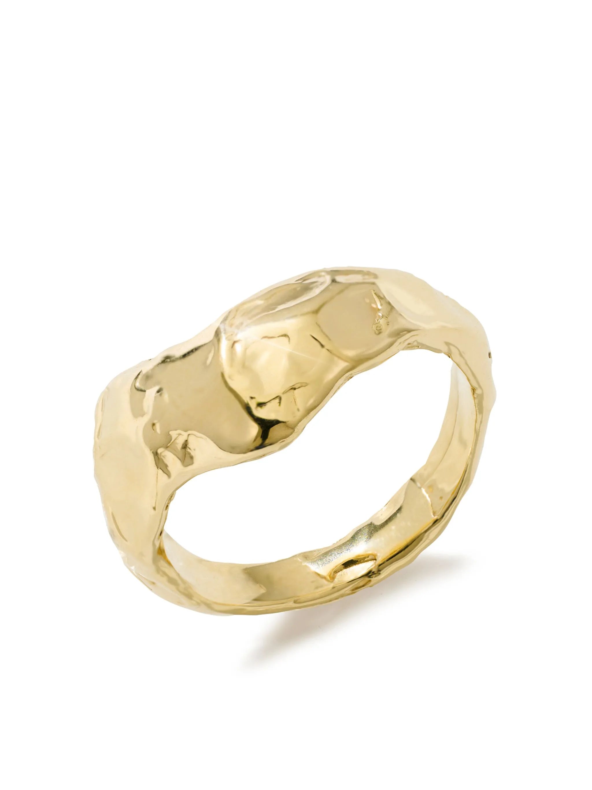 14K yellow gold Ray ring