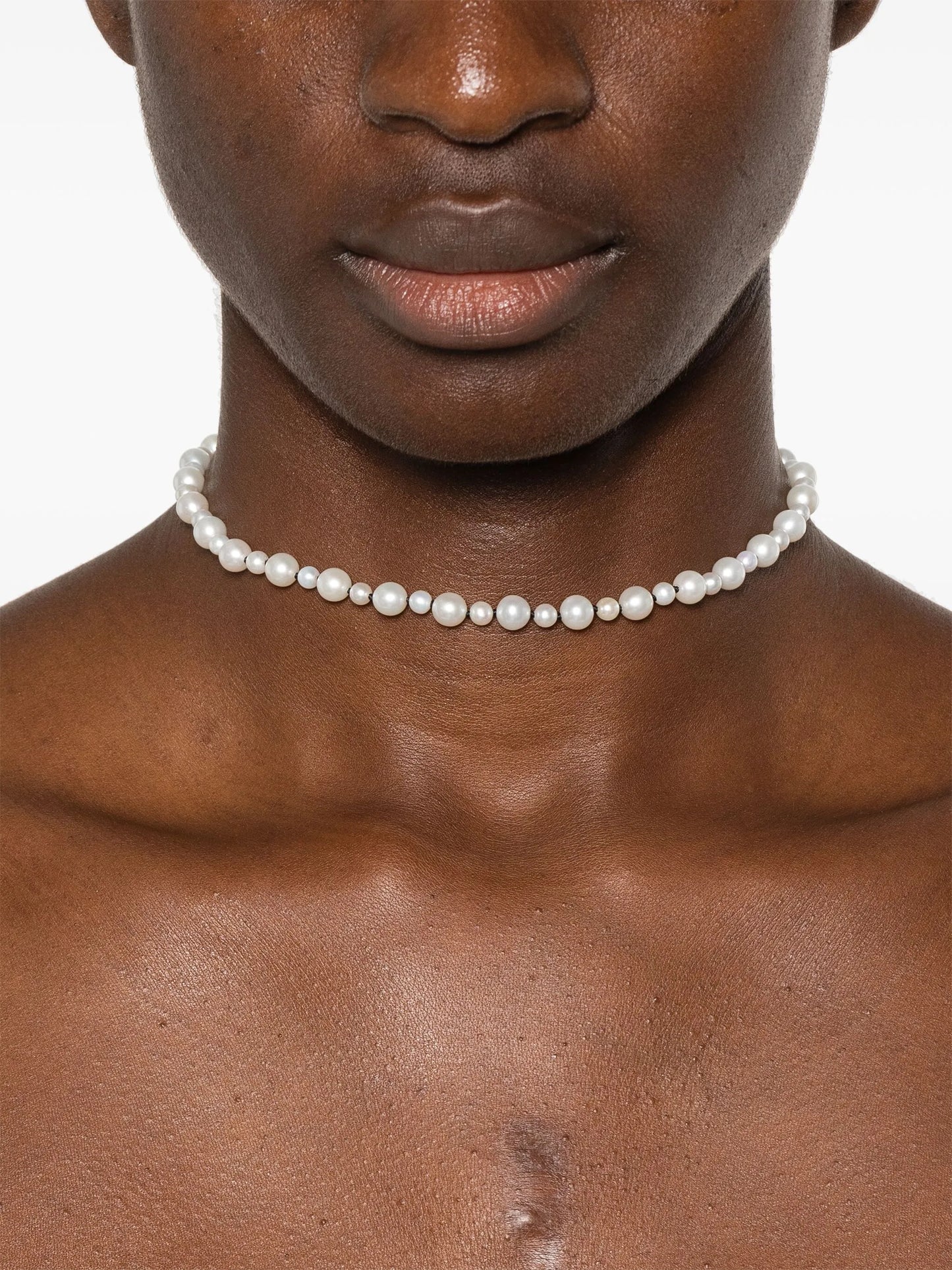 14kt yellow gold pearl necklace