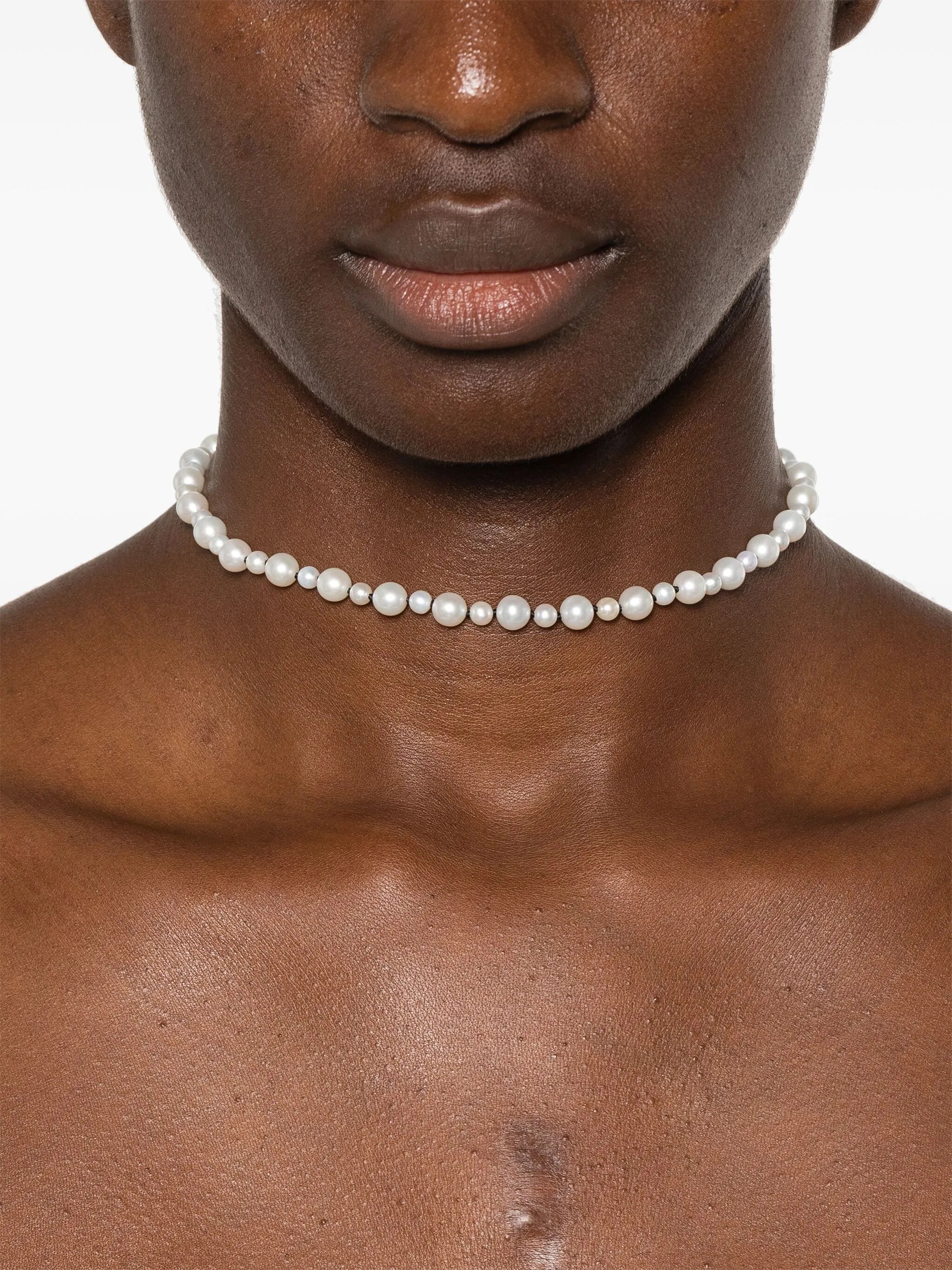 14kt yellow gold pearl necklace
