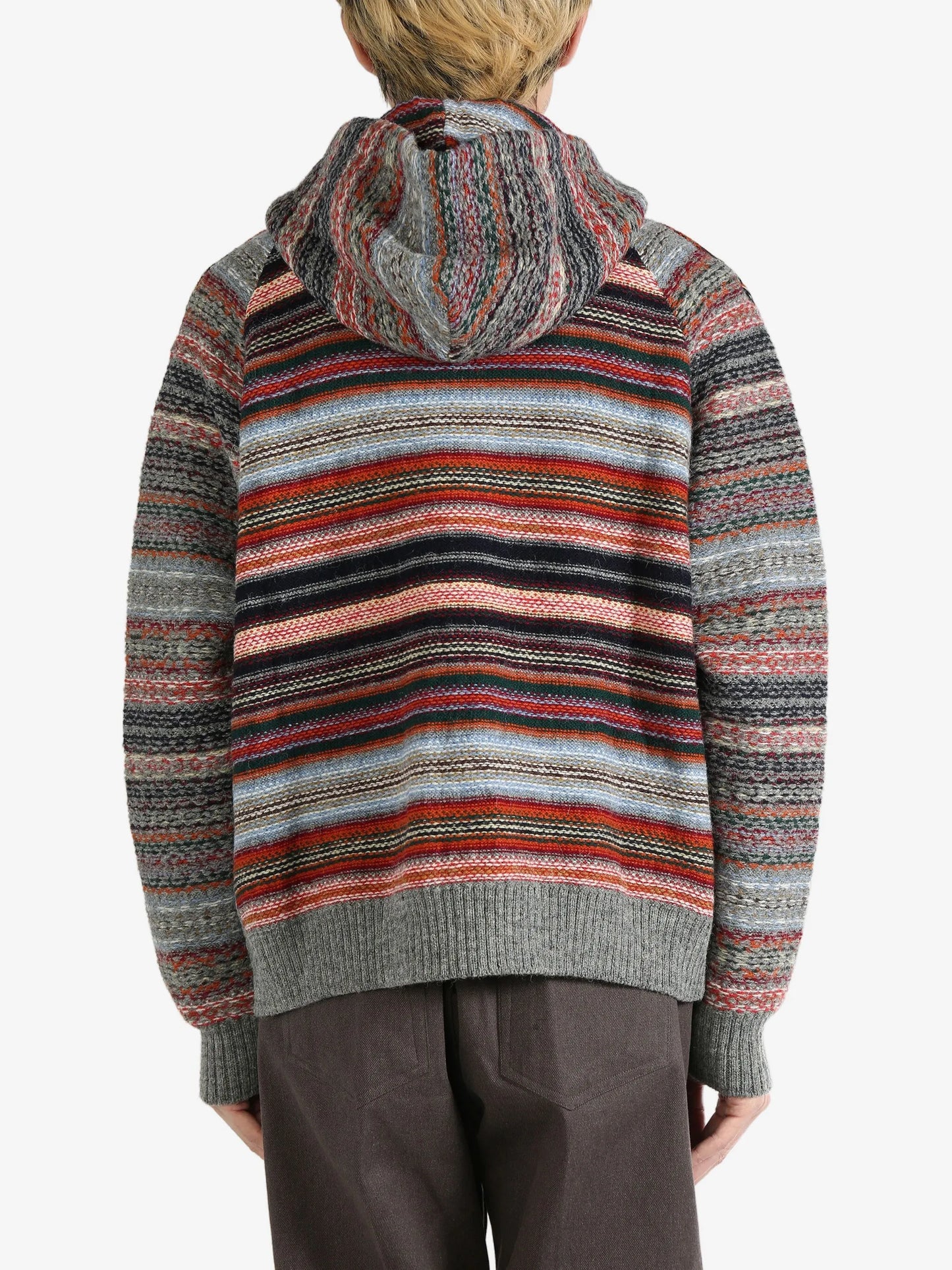 striped cardigan