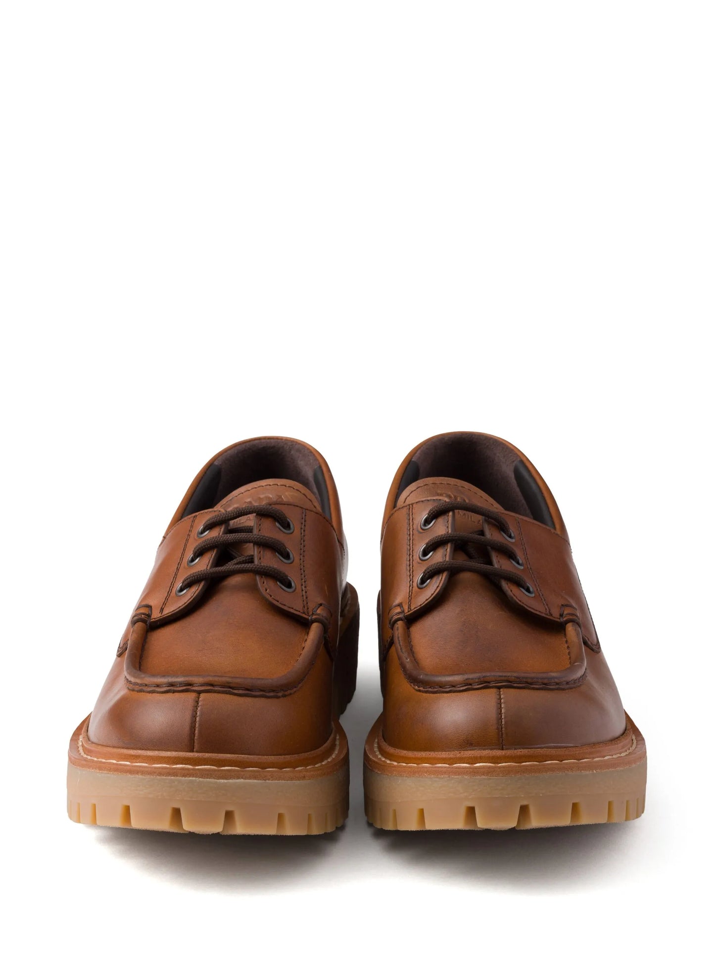 leather lug-sole derby shoes