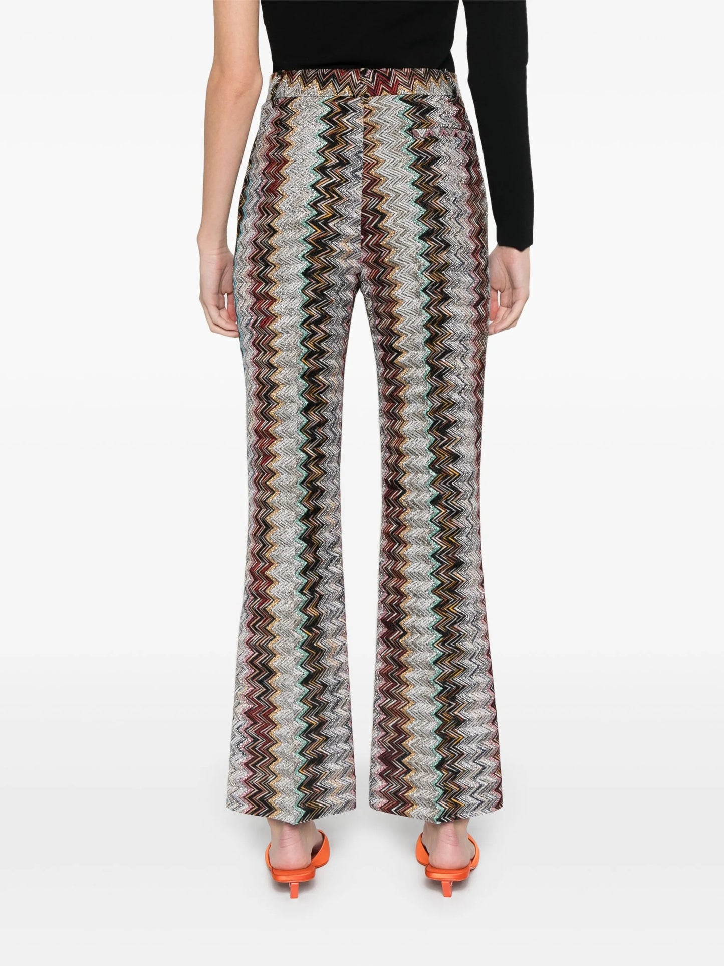 zigzag-design trousers