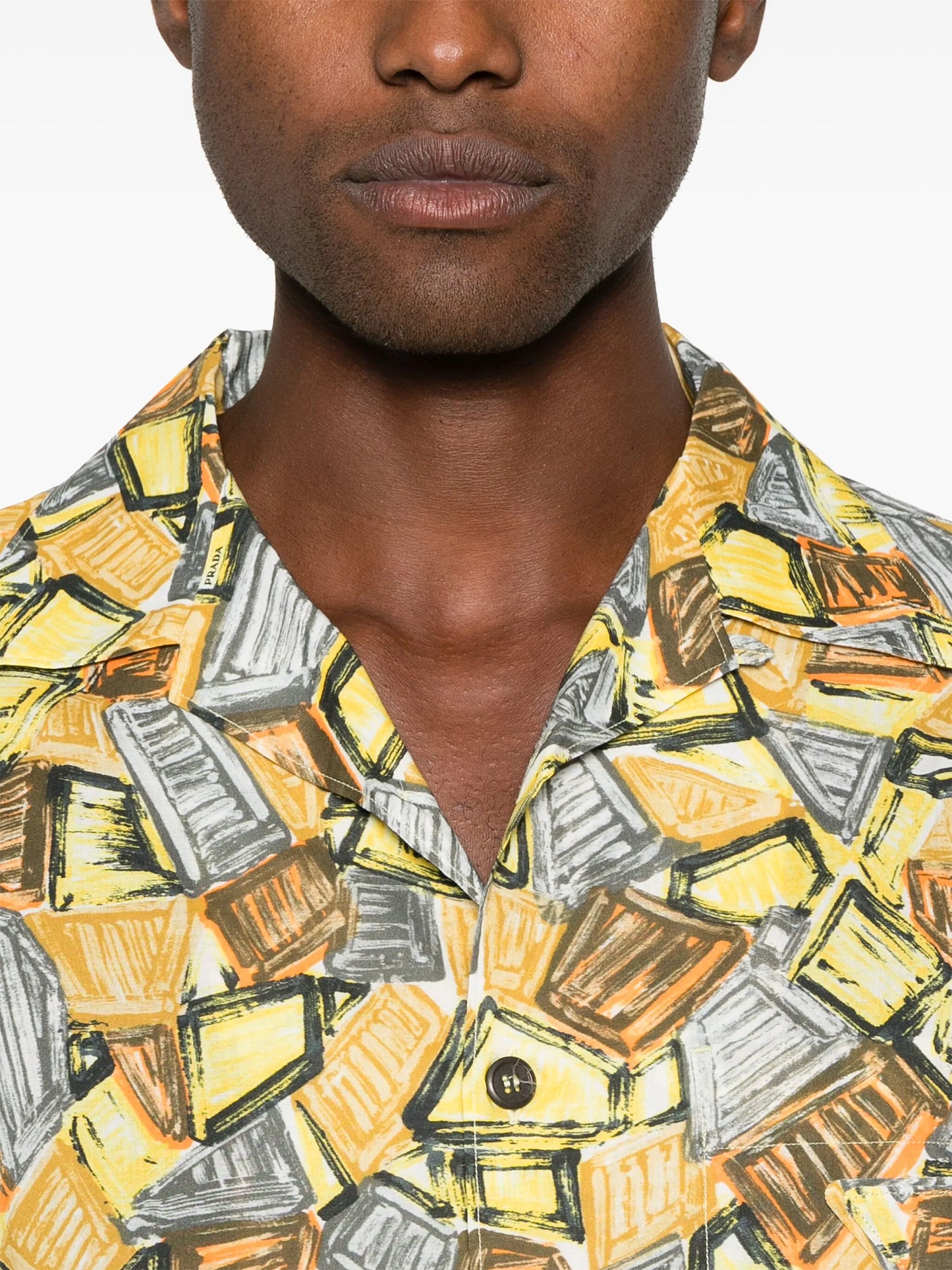 illustration-print shirt