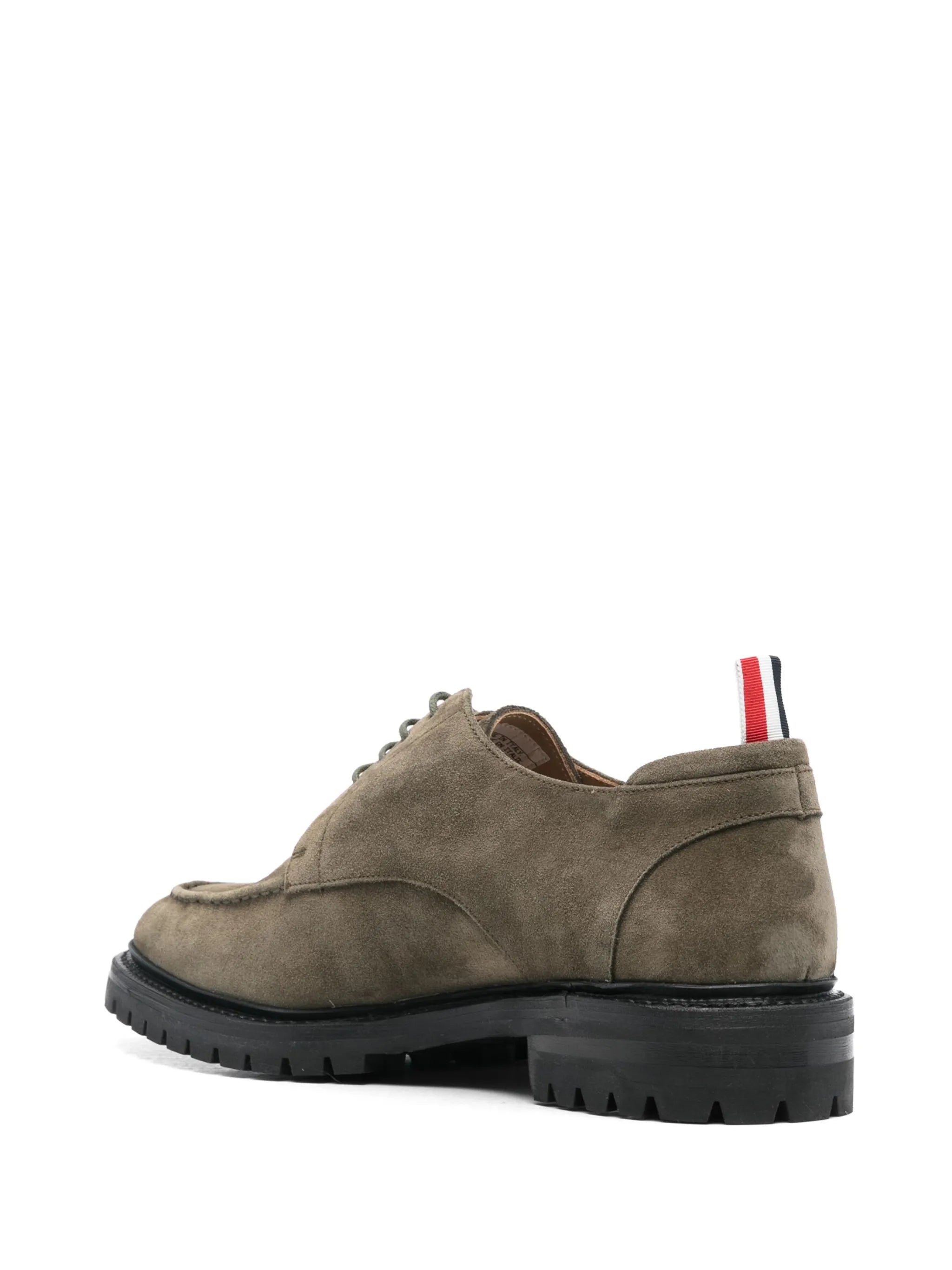 commando-sole apron-toe Derby shoes