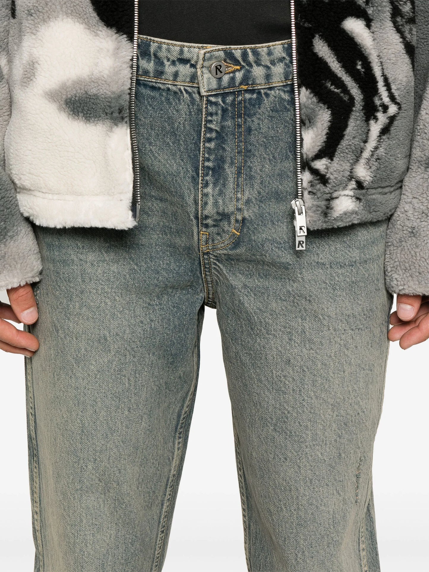 straight-leg jeans