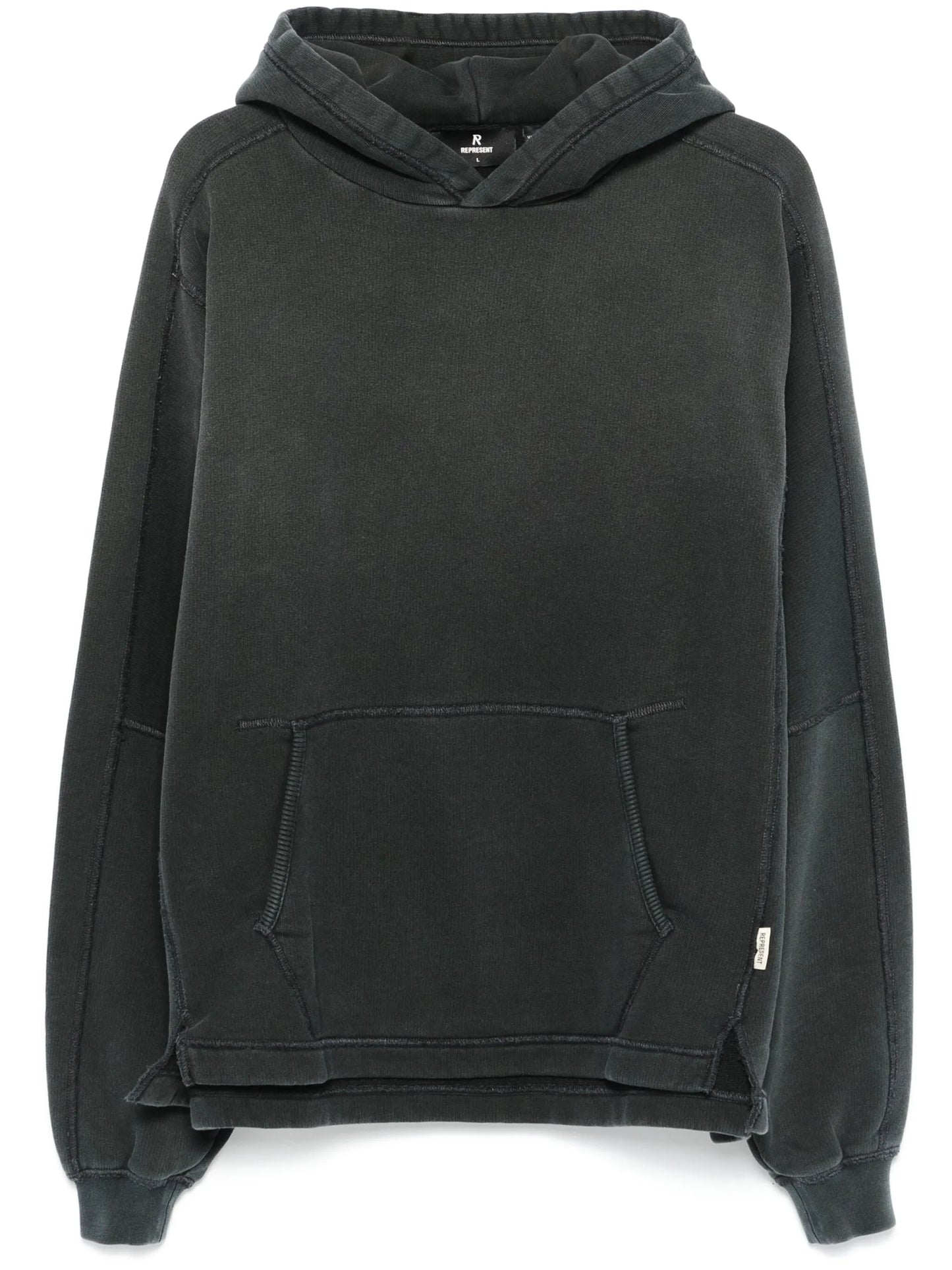 seam-detail hoodie