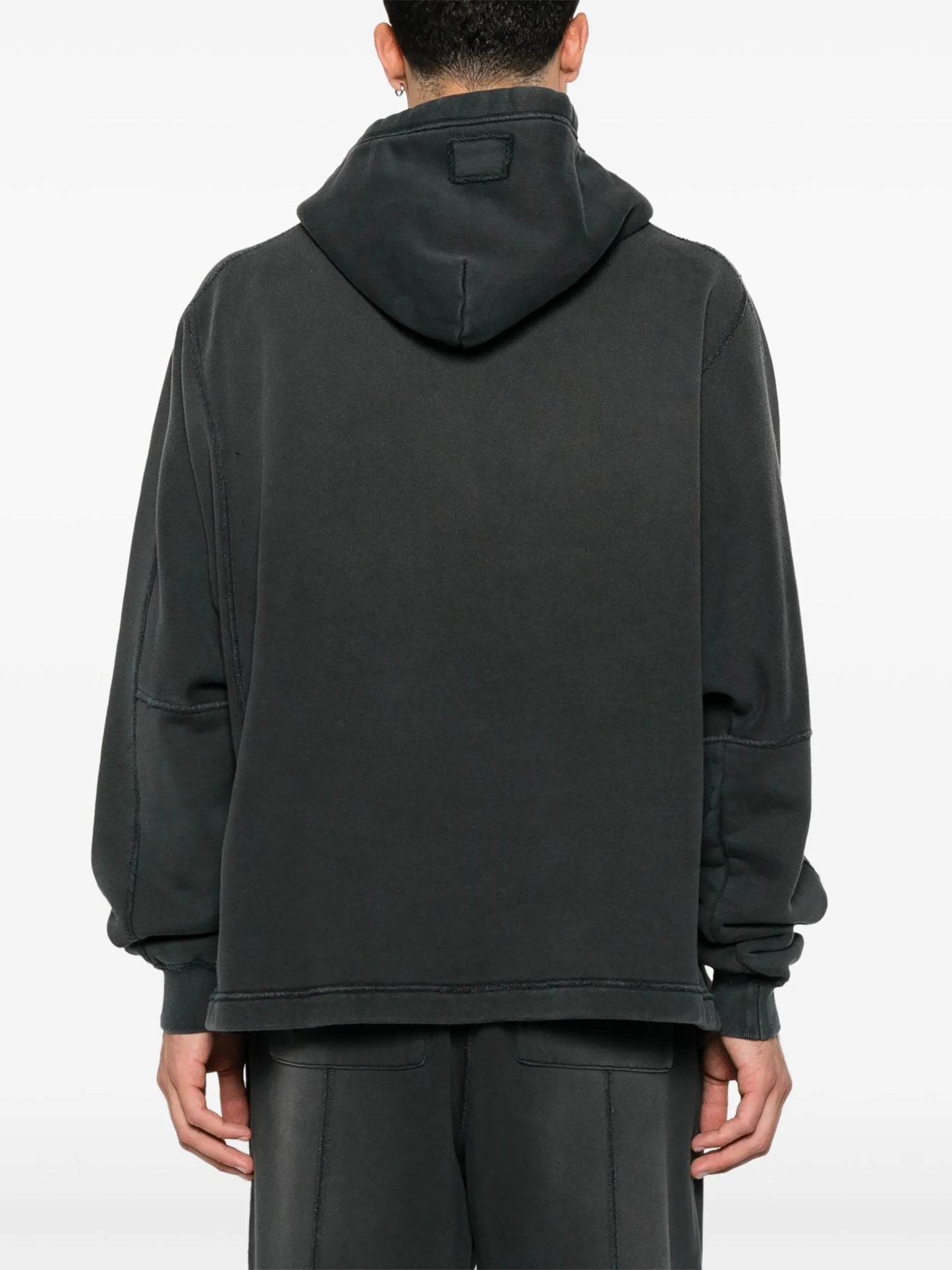 seam-detail hoodie