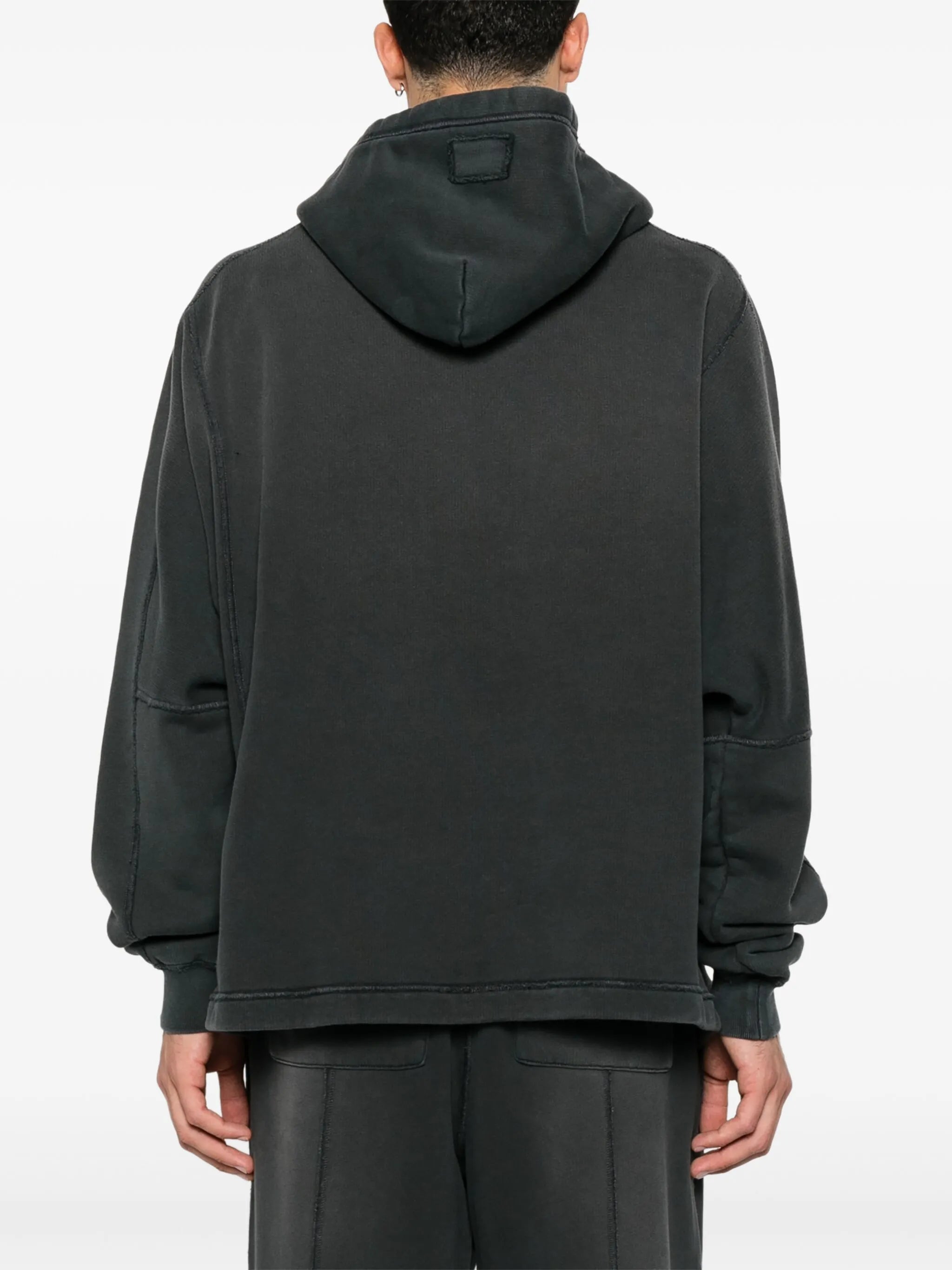 seam-detail hoodie