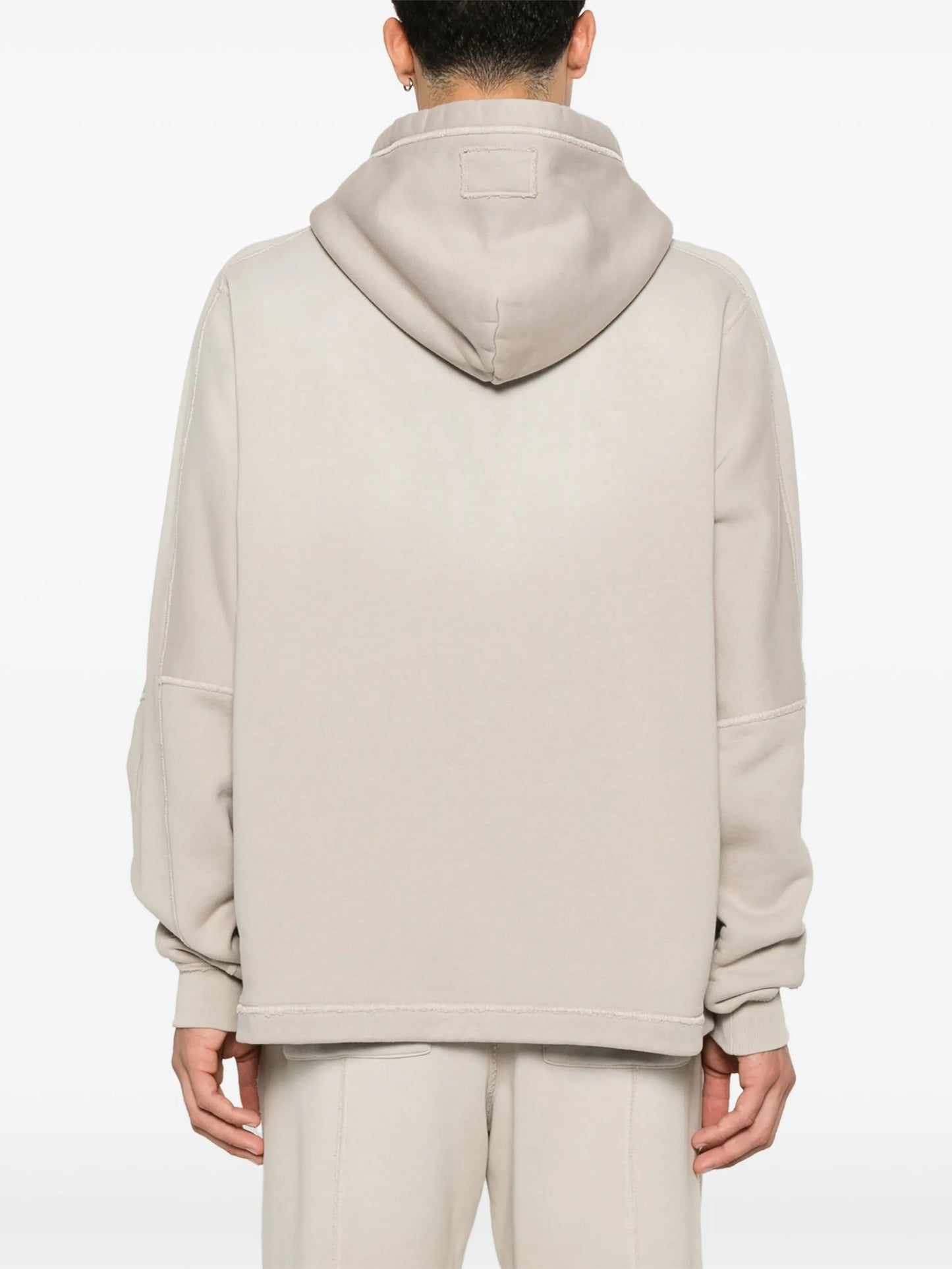 seam-detail hoodie