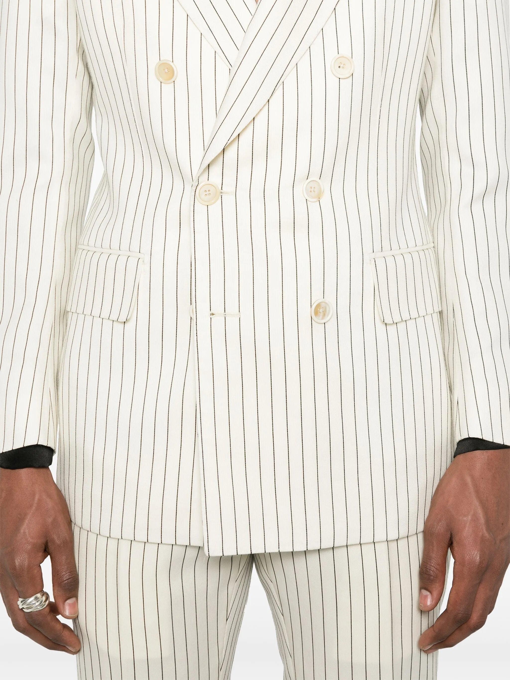 striped blazer