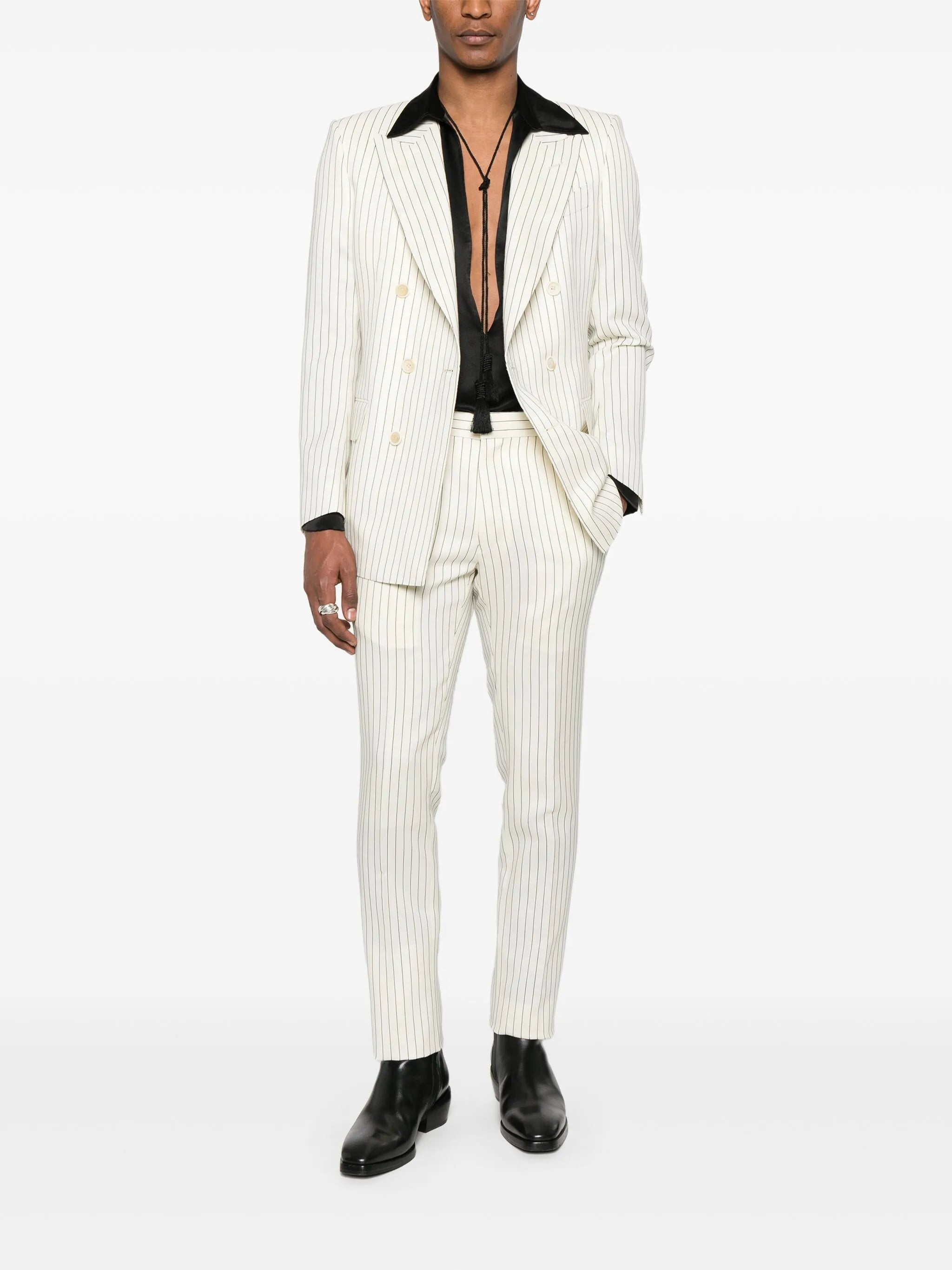 striped blazer