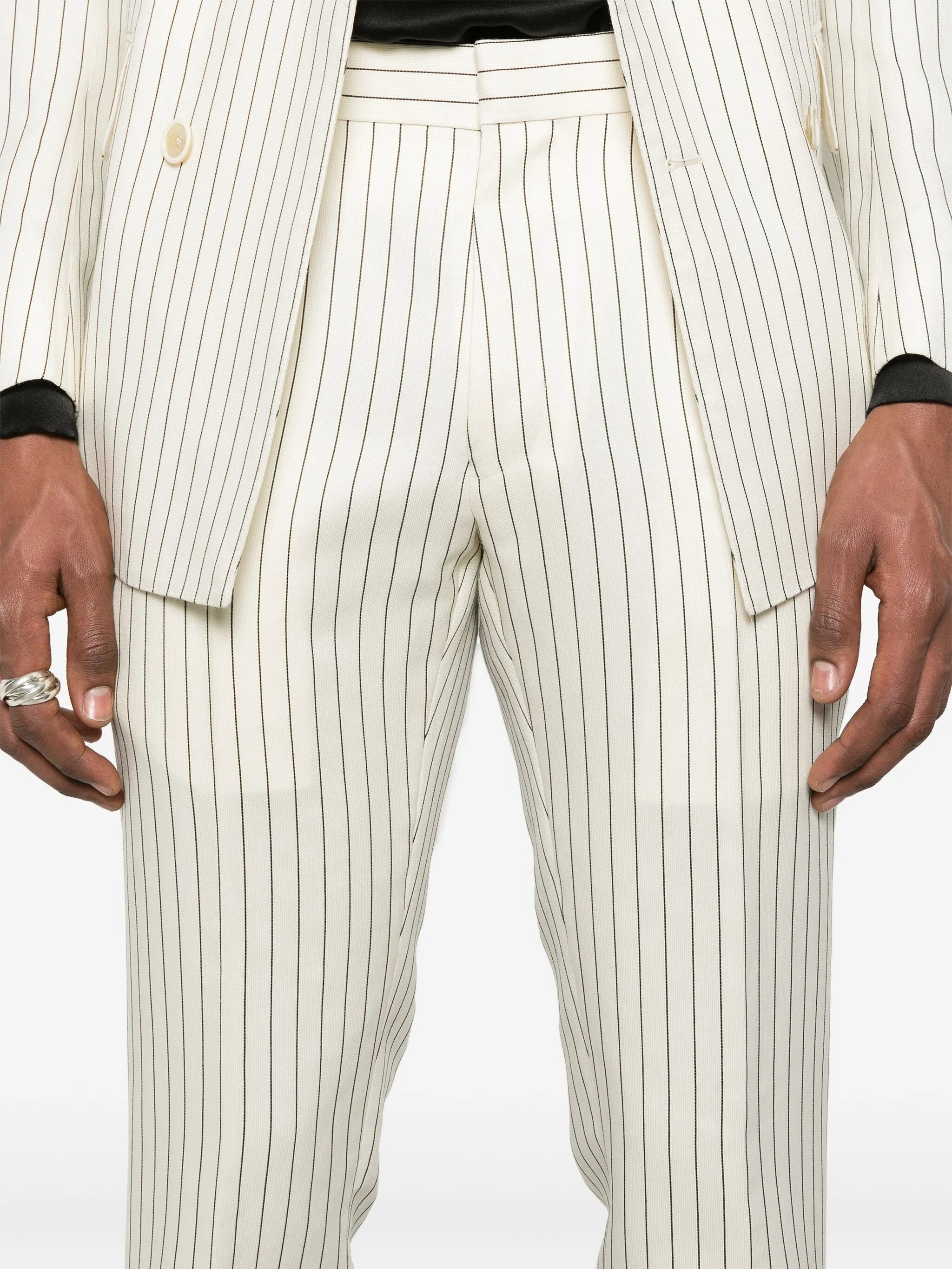 striped trousers