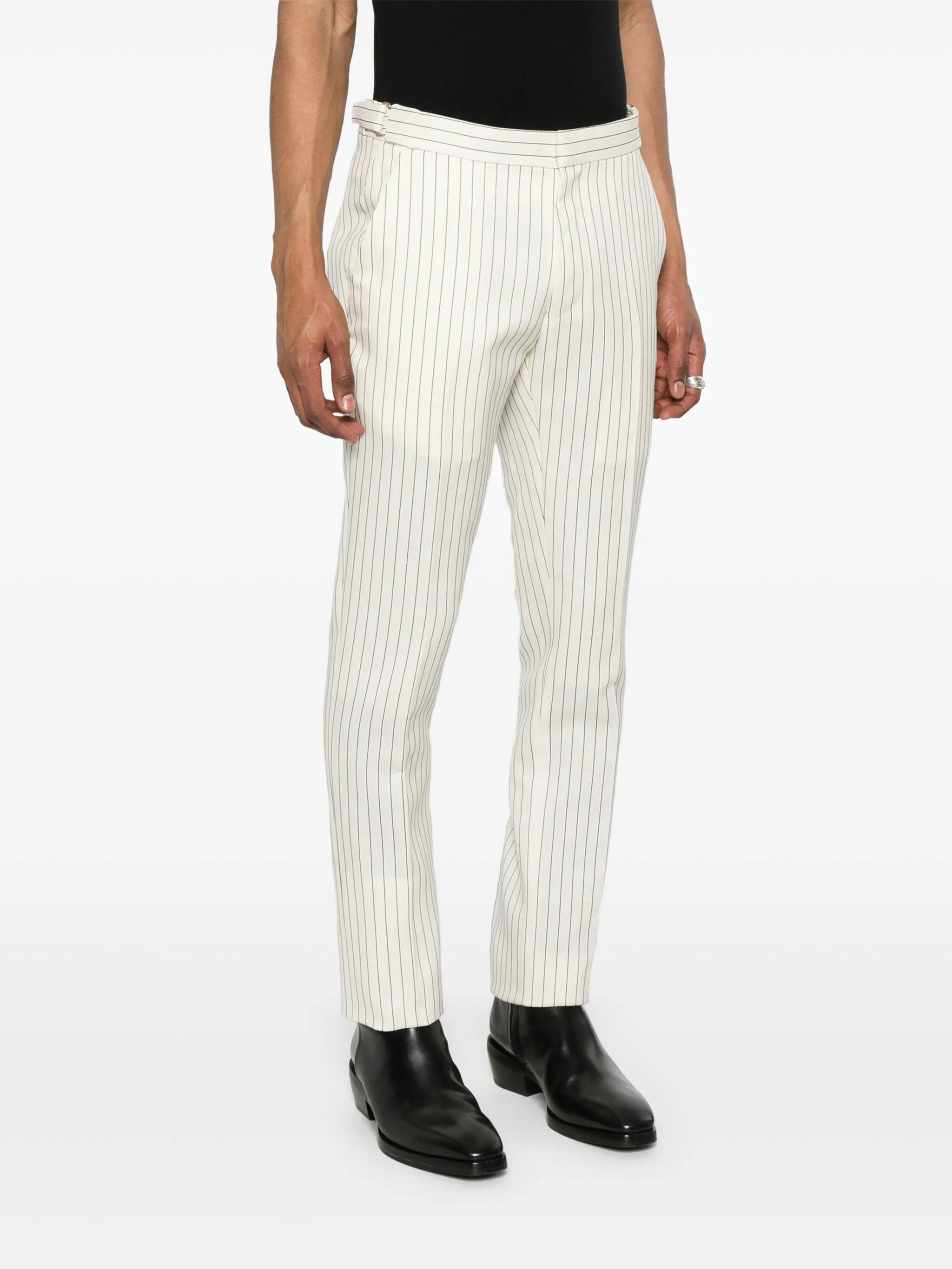 striped trousers