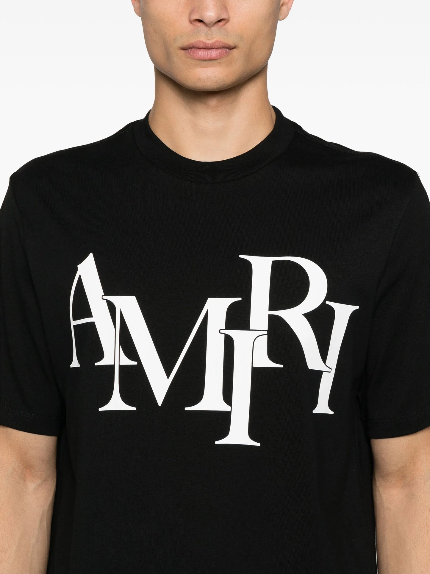 staggered-logo T-shirt