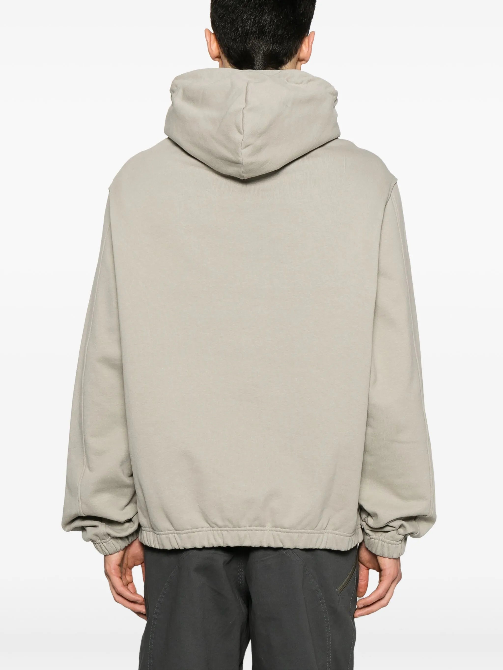 logo-embroidered hoodie