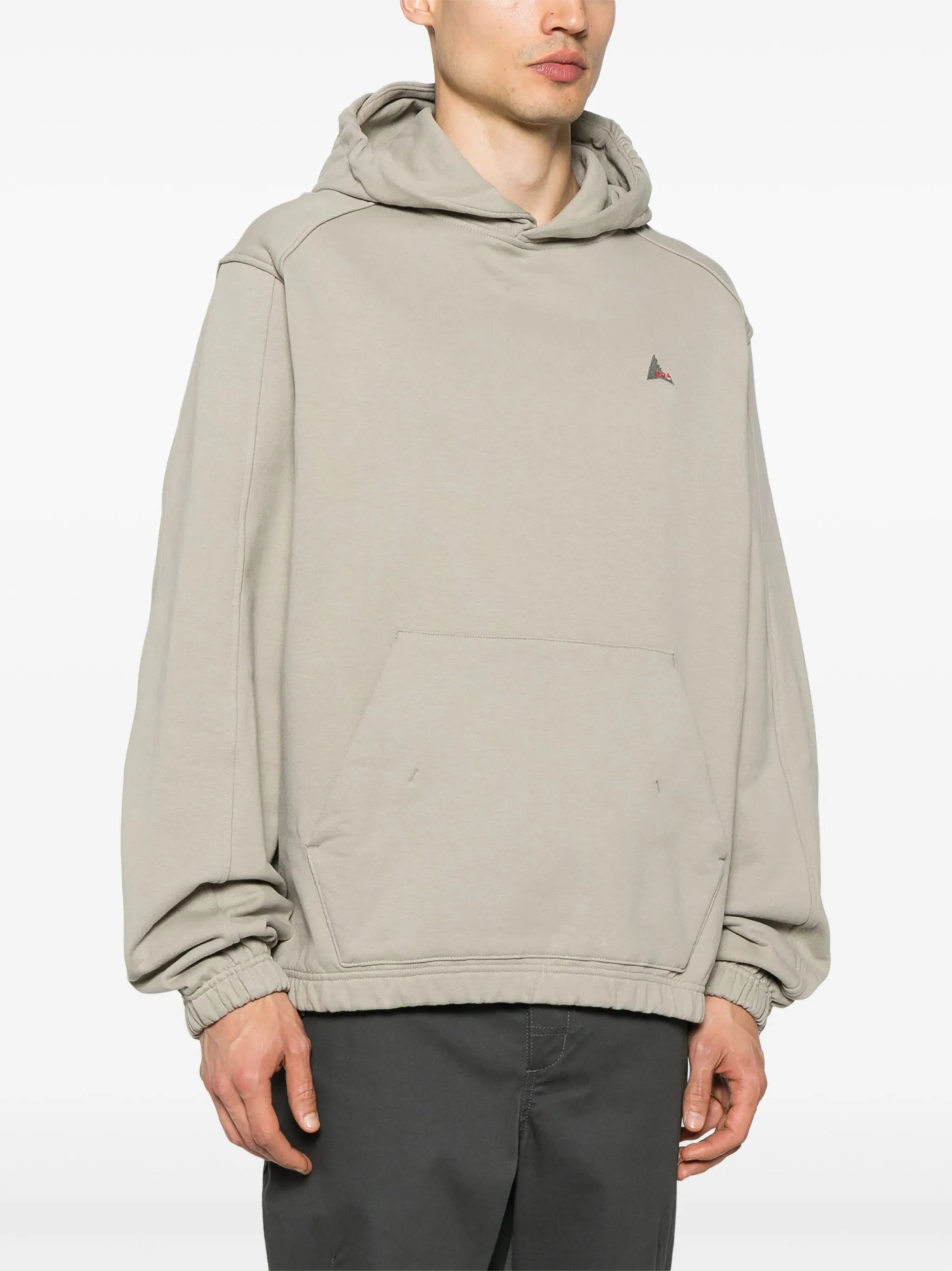 logo-embroidered hoodie