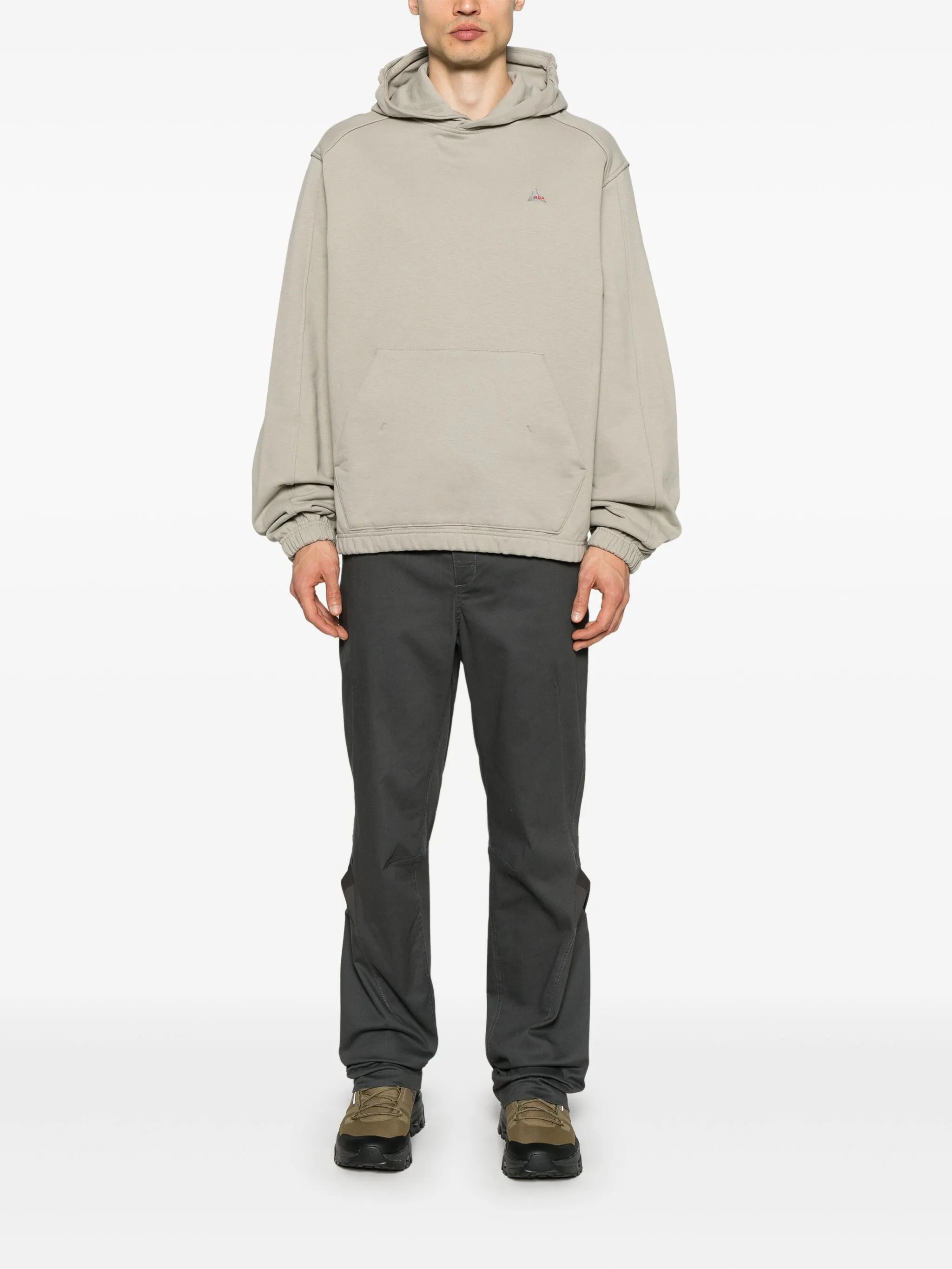 logo-embroidered hoodie