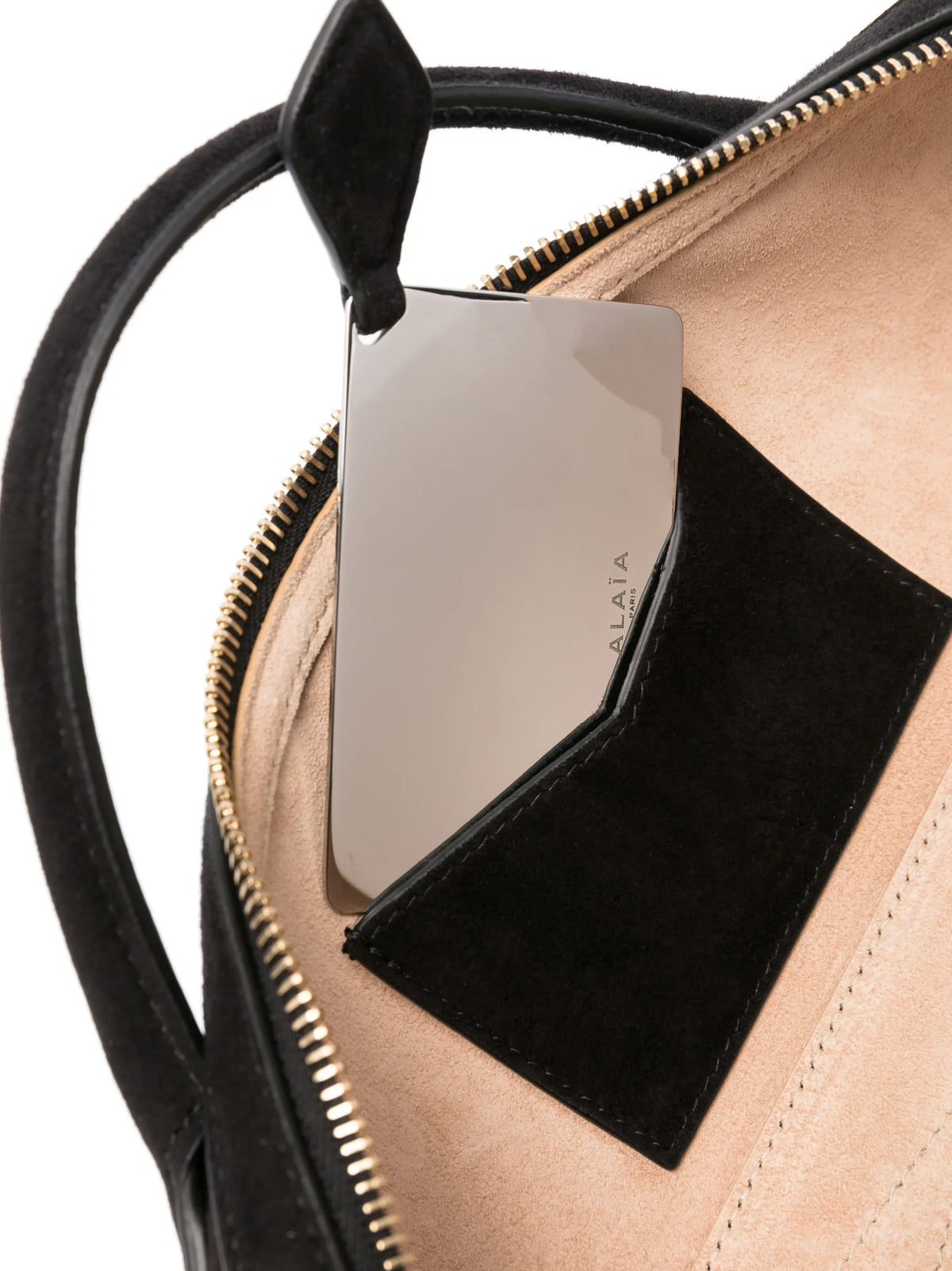 Le Teckel clutch in suede