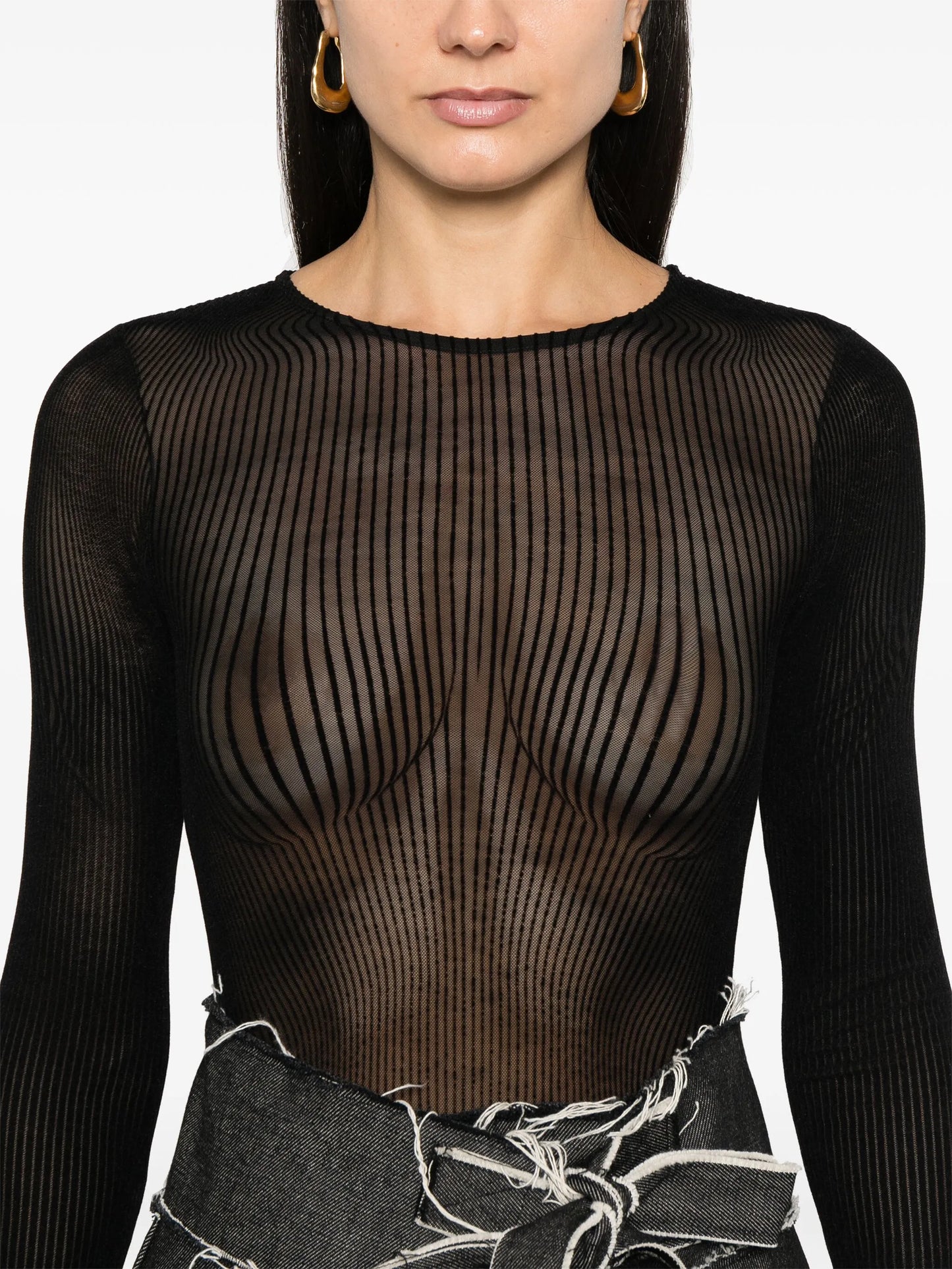 The Morphing pinstripe bodysuit