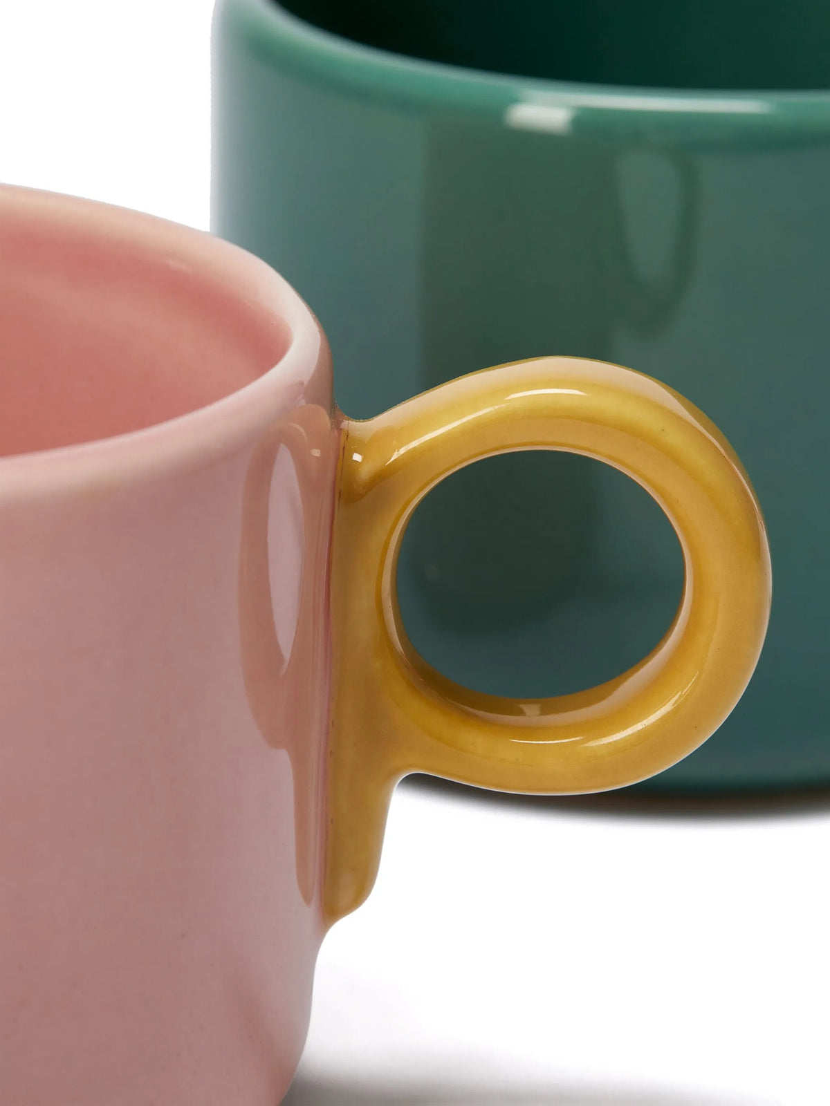 pop mugs mixed colours Set - 4 Pcs
