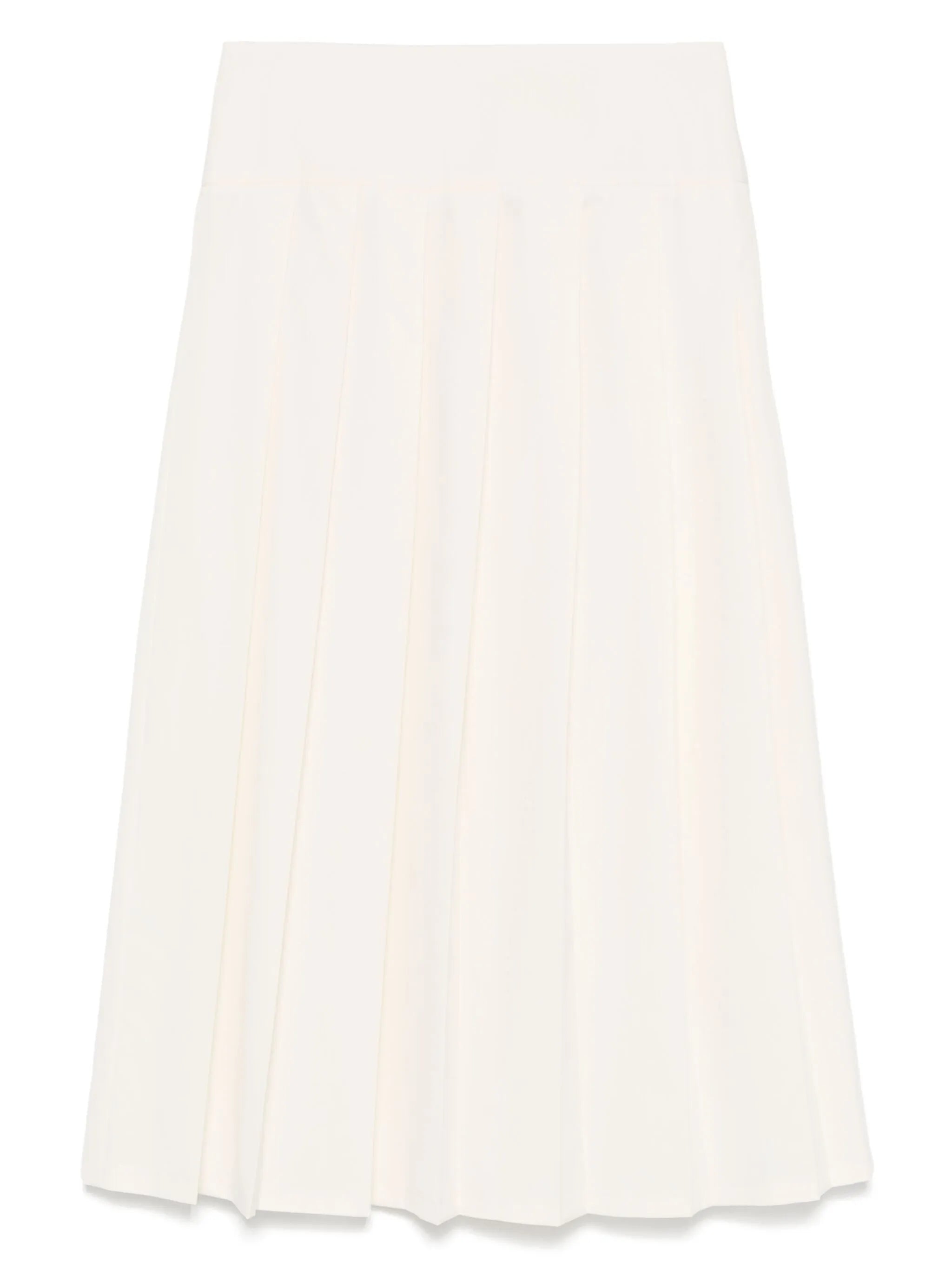 pleated midi skirt