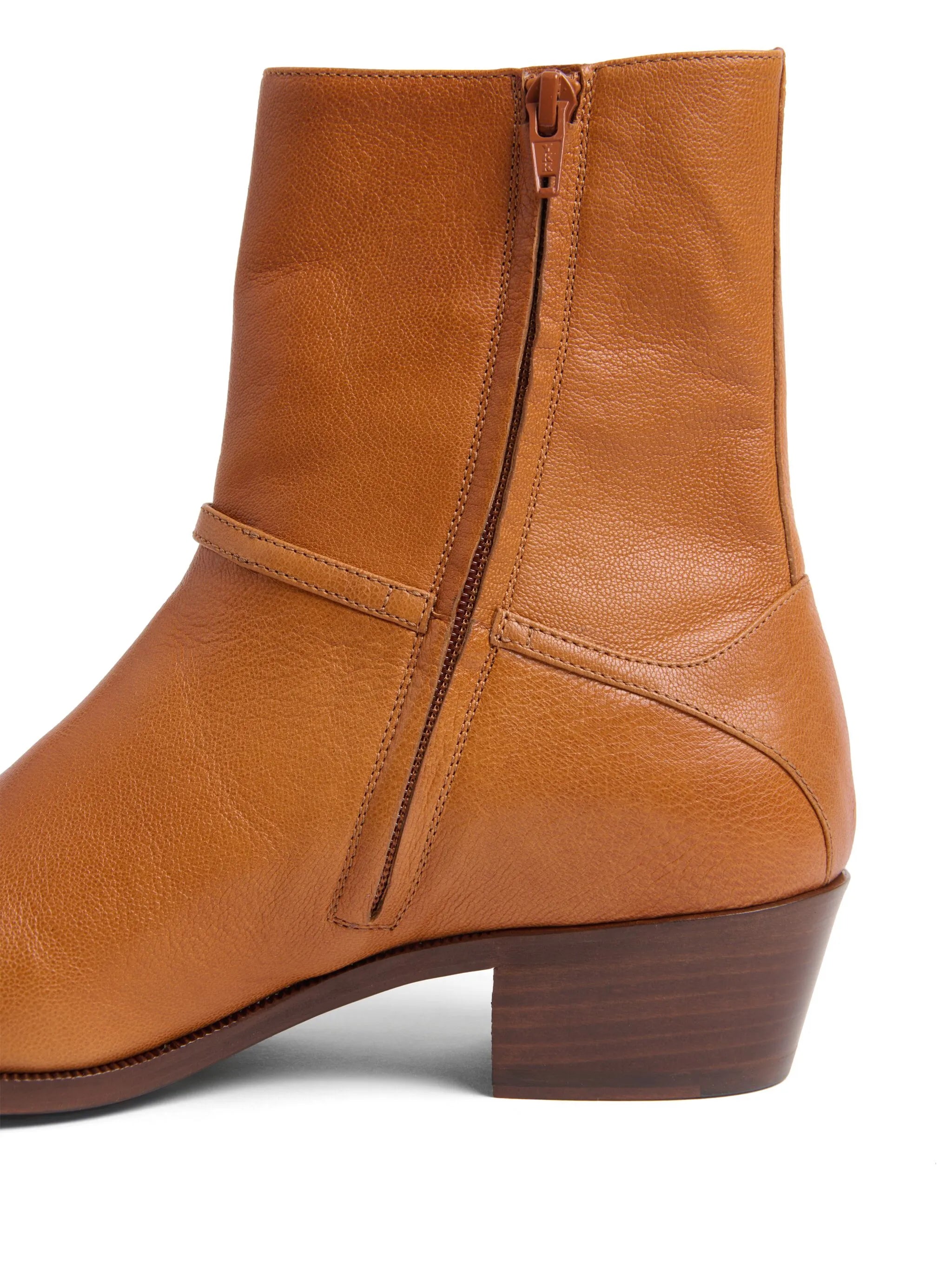 Pat leather ankle boots